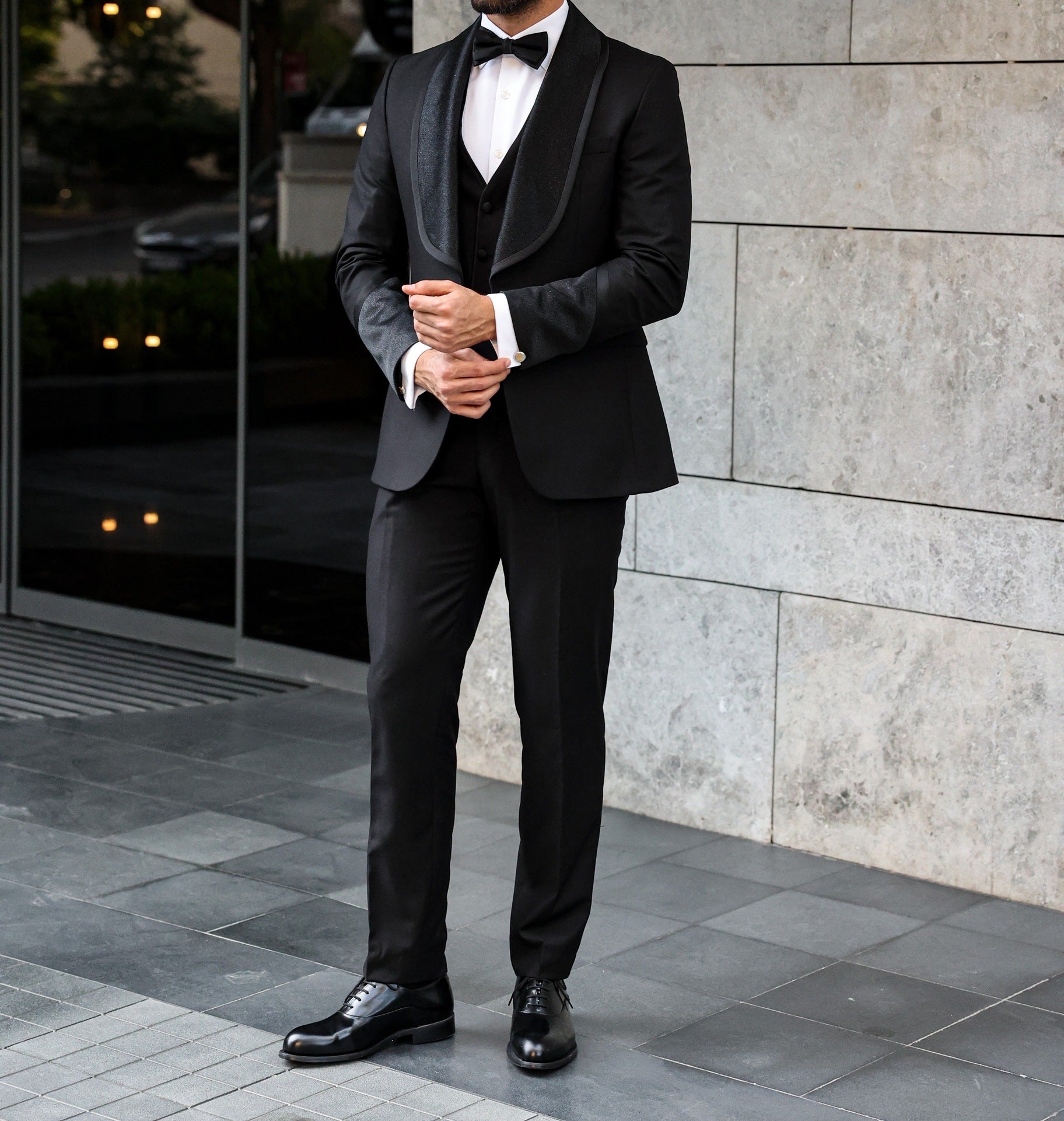 Black Slim-Fit Tuxedo 3-Piece