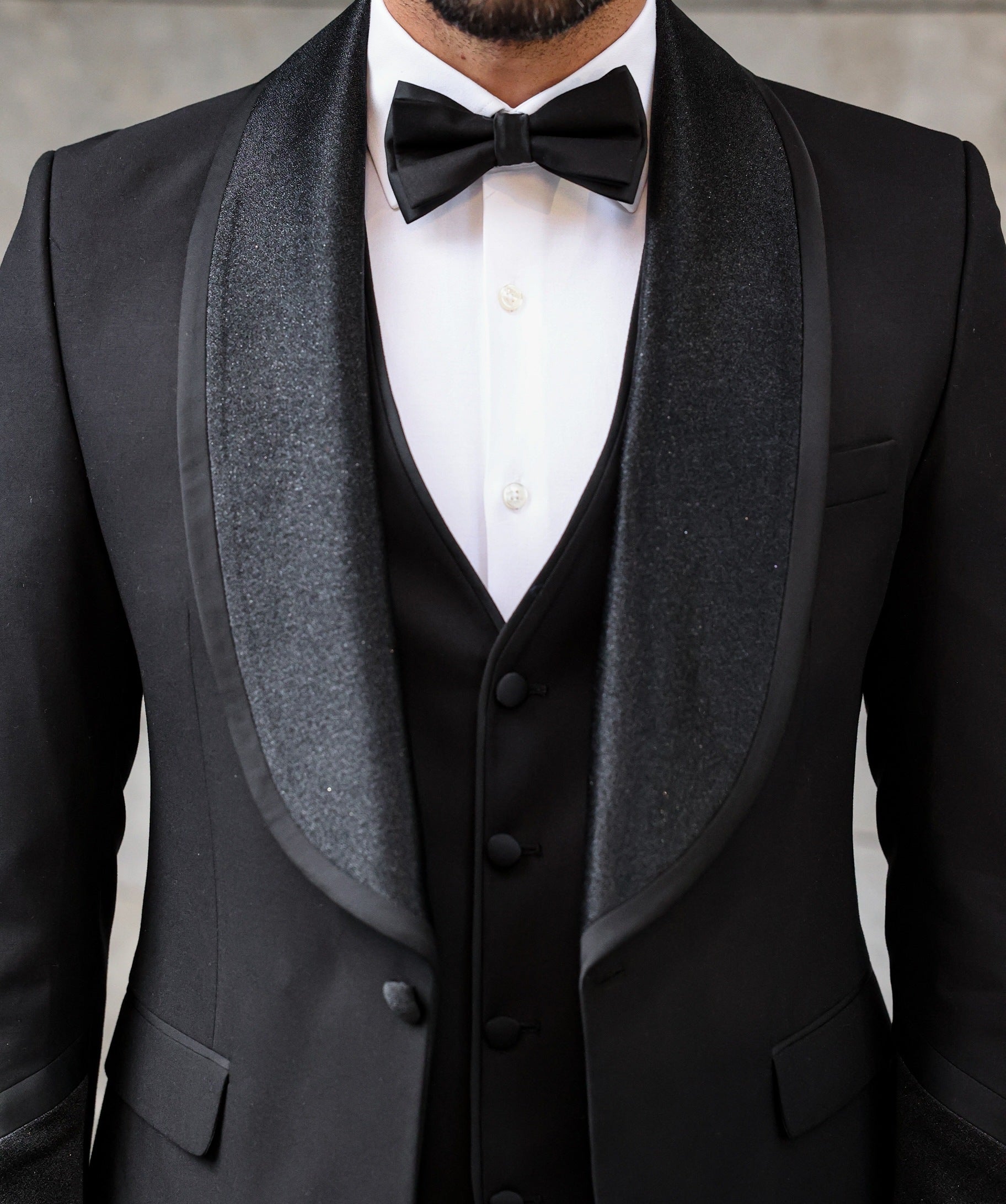 Black Slim-Fit Tuxedo 3-Piece