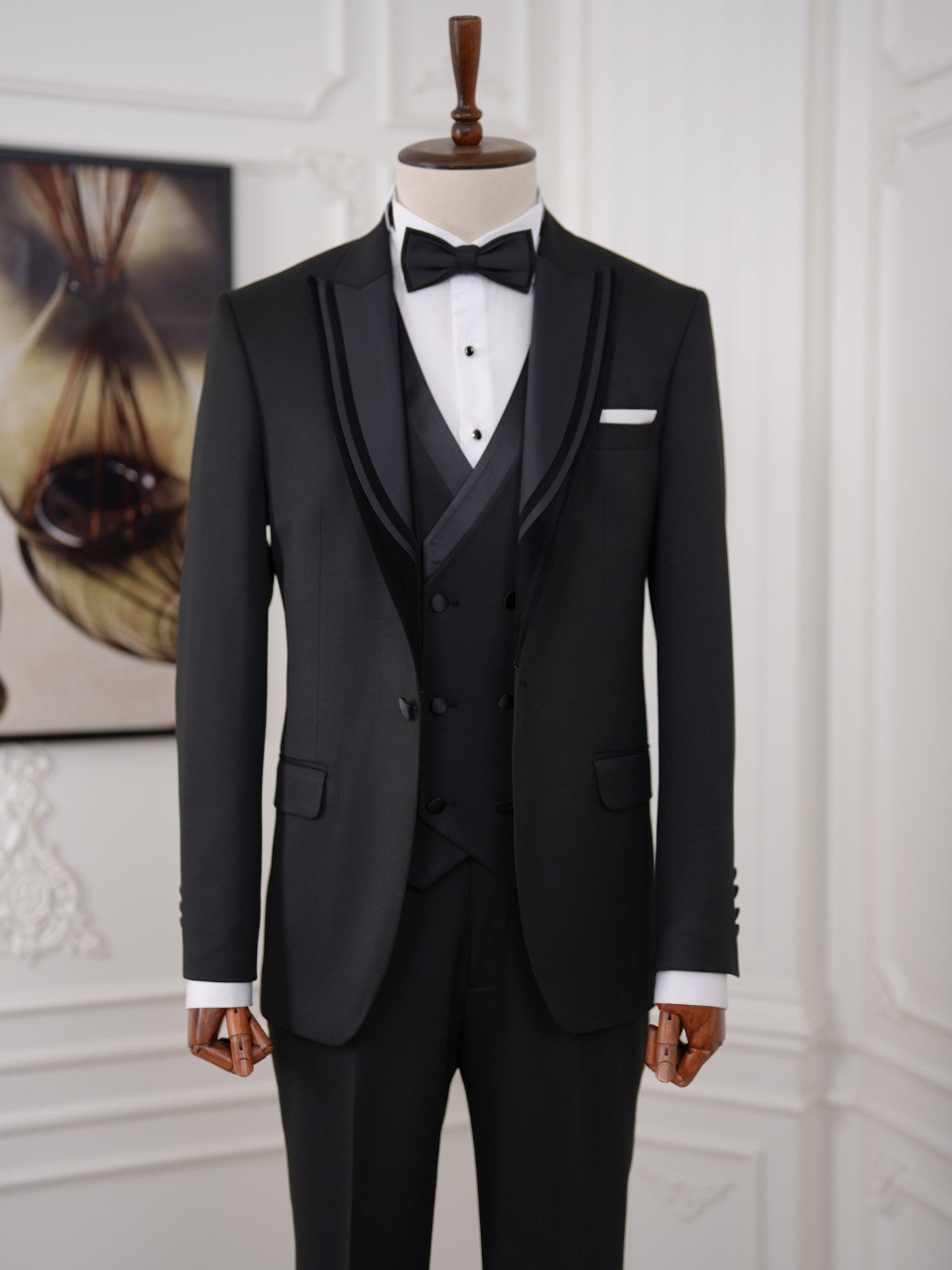 Black Slim-Fit Tuxedo 3-Piece