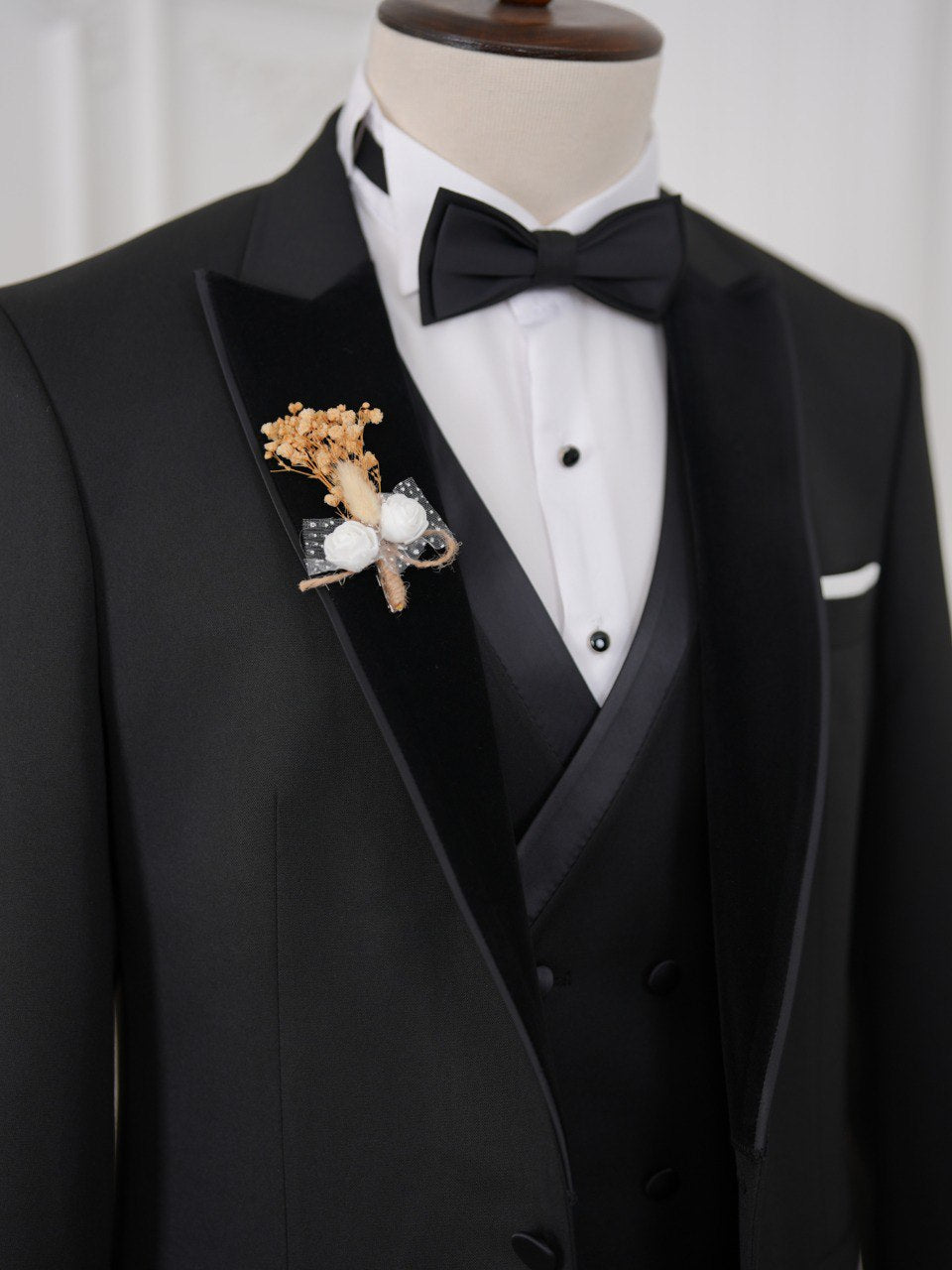 Black Slim-Fit Tuxedo 3-Piece