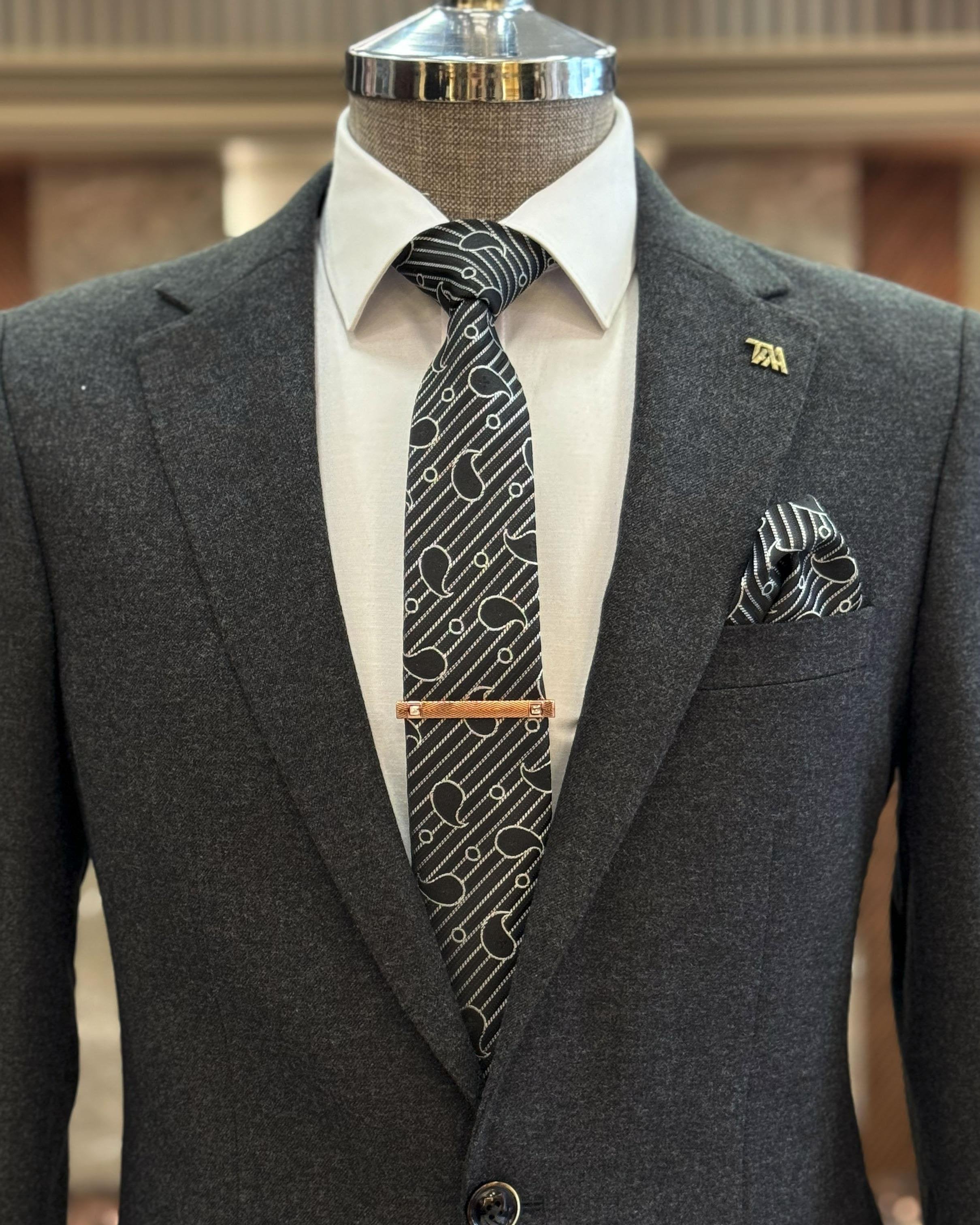 Grey Single Breasted Blazer