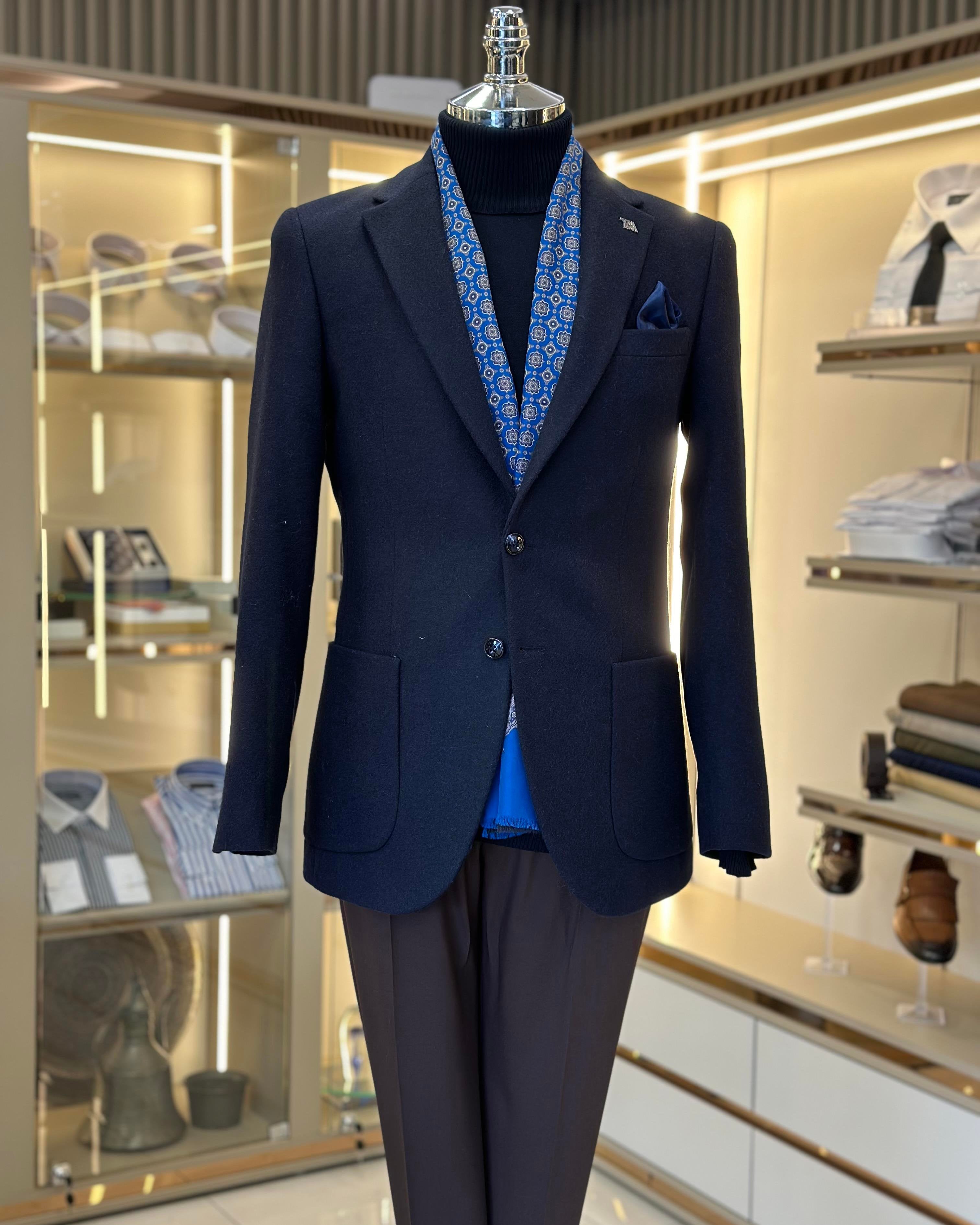 Navy Single Breasted Blazer