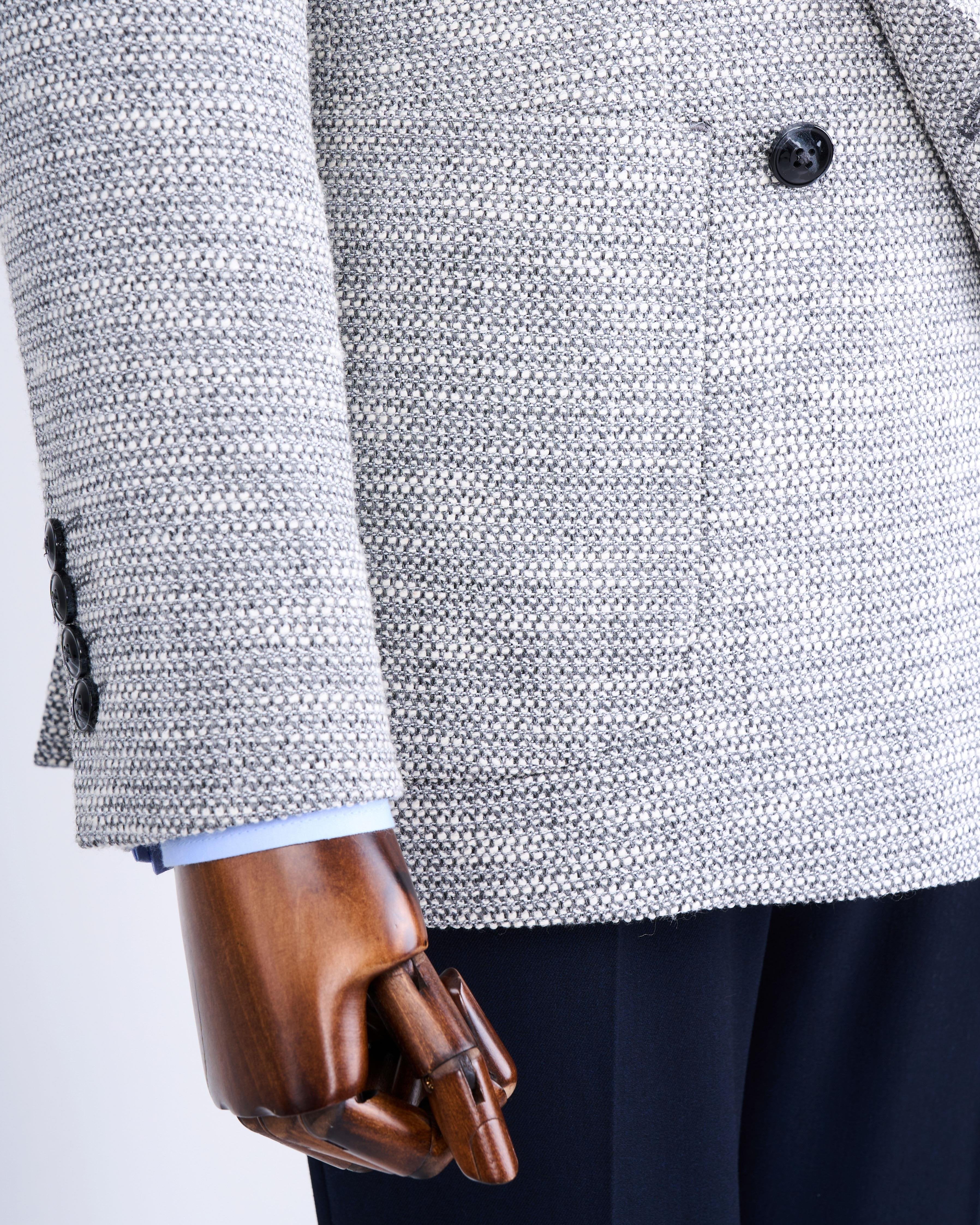 Grey Double Breasted Blazer