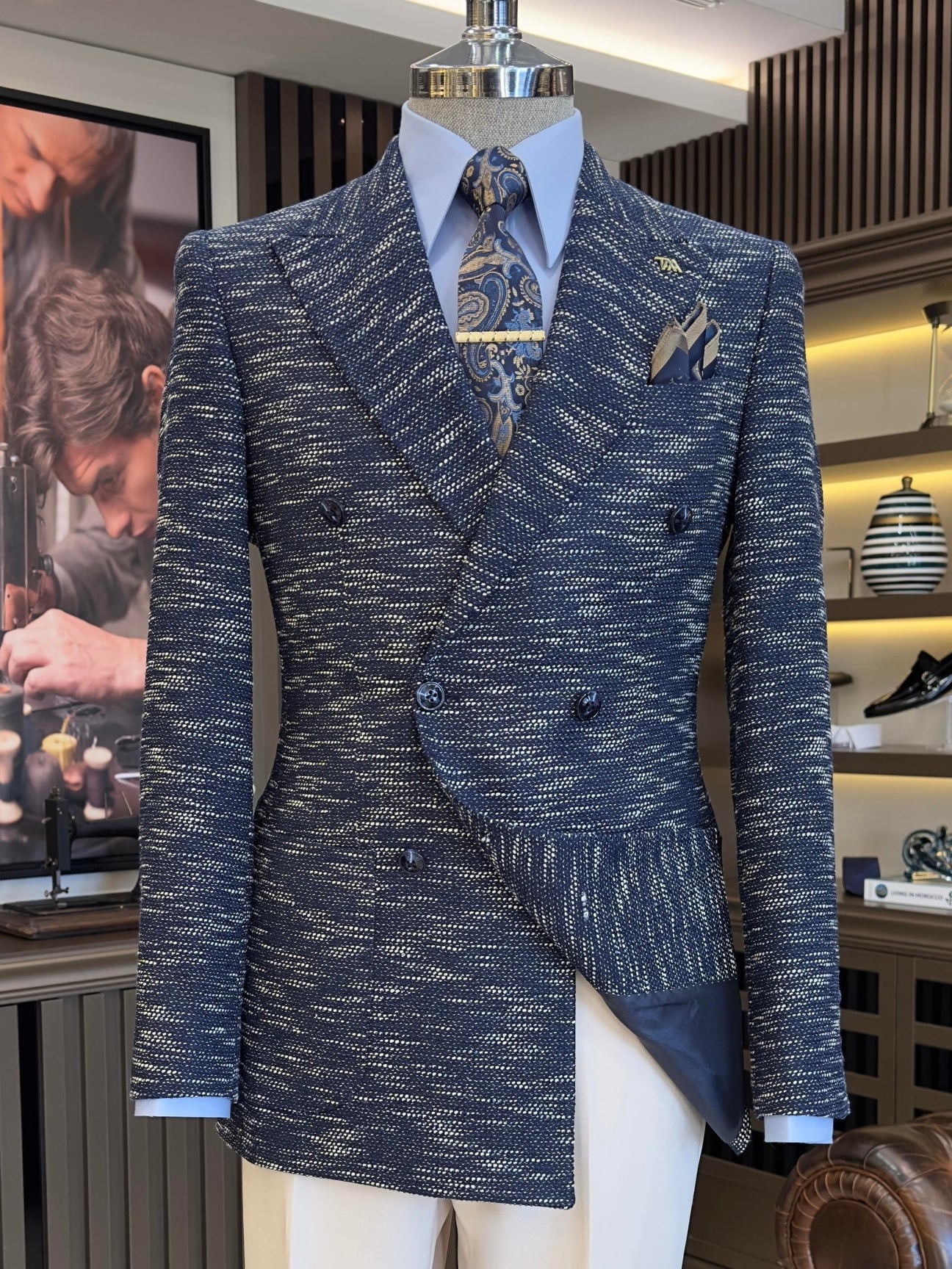 Navy Double Breasted Blazer