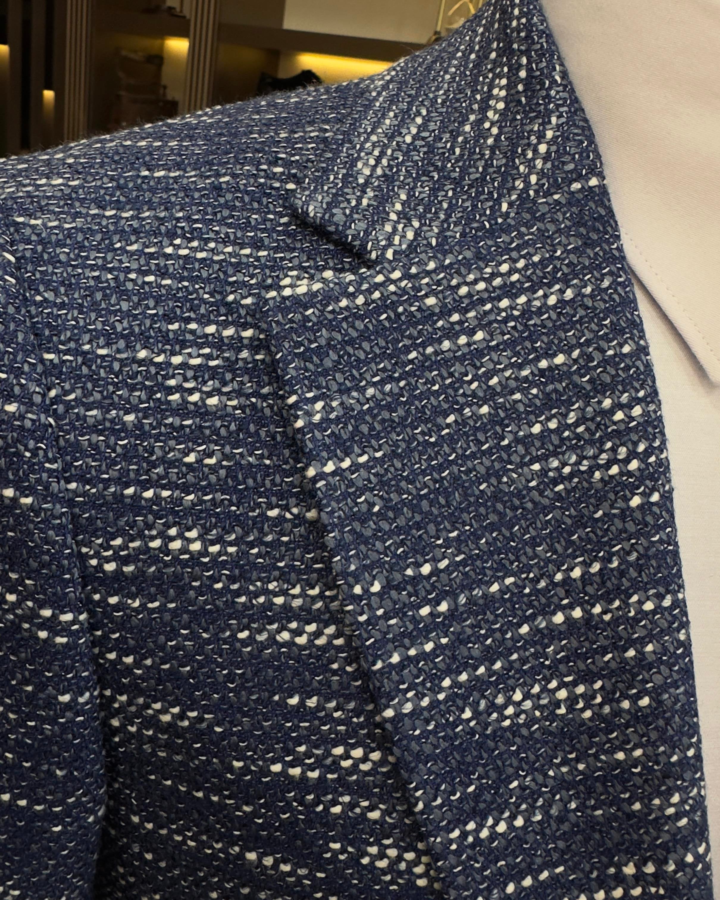 Blue Single Breasted Blazer