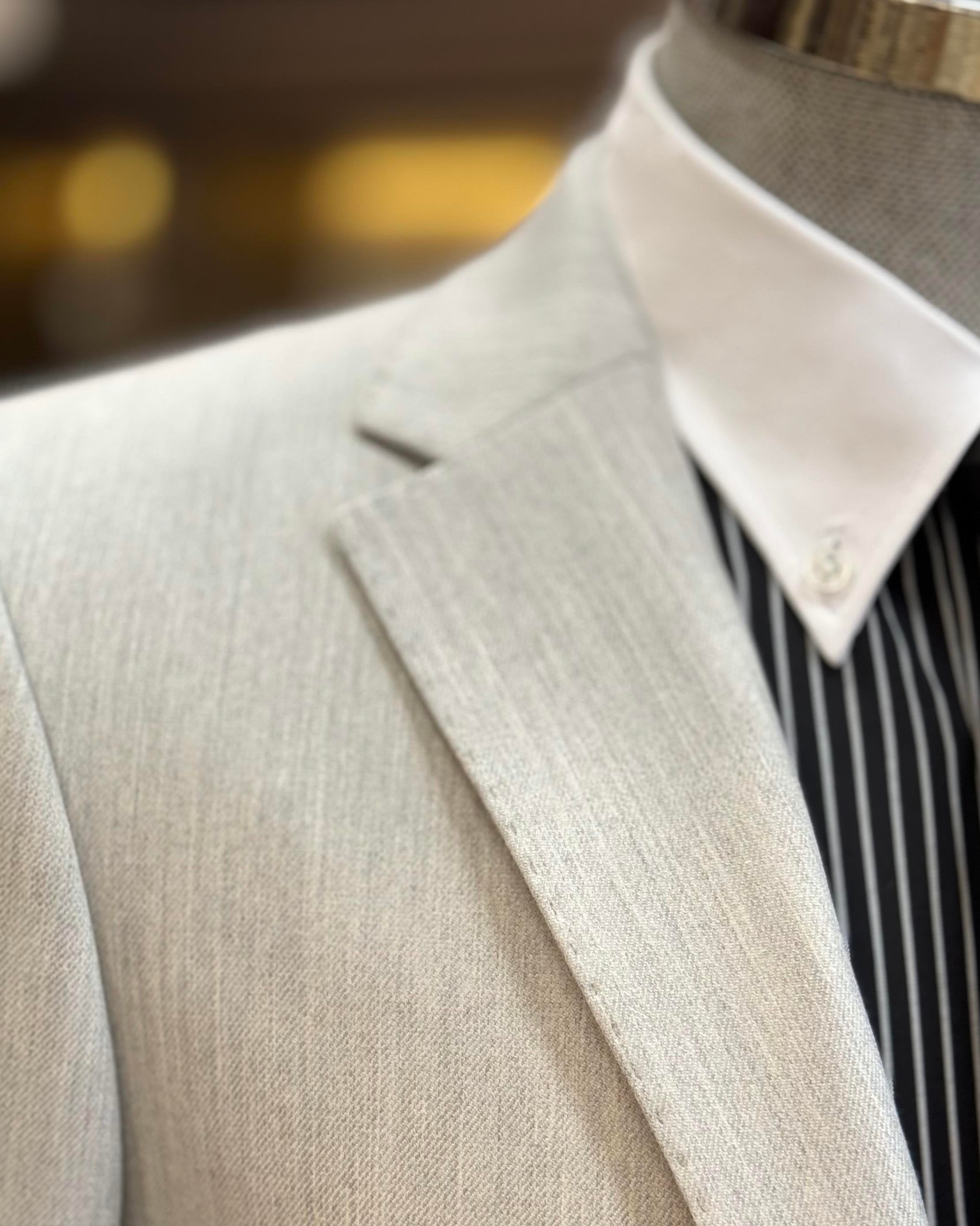 Grey Single Breasted Blazer
