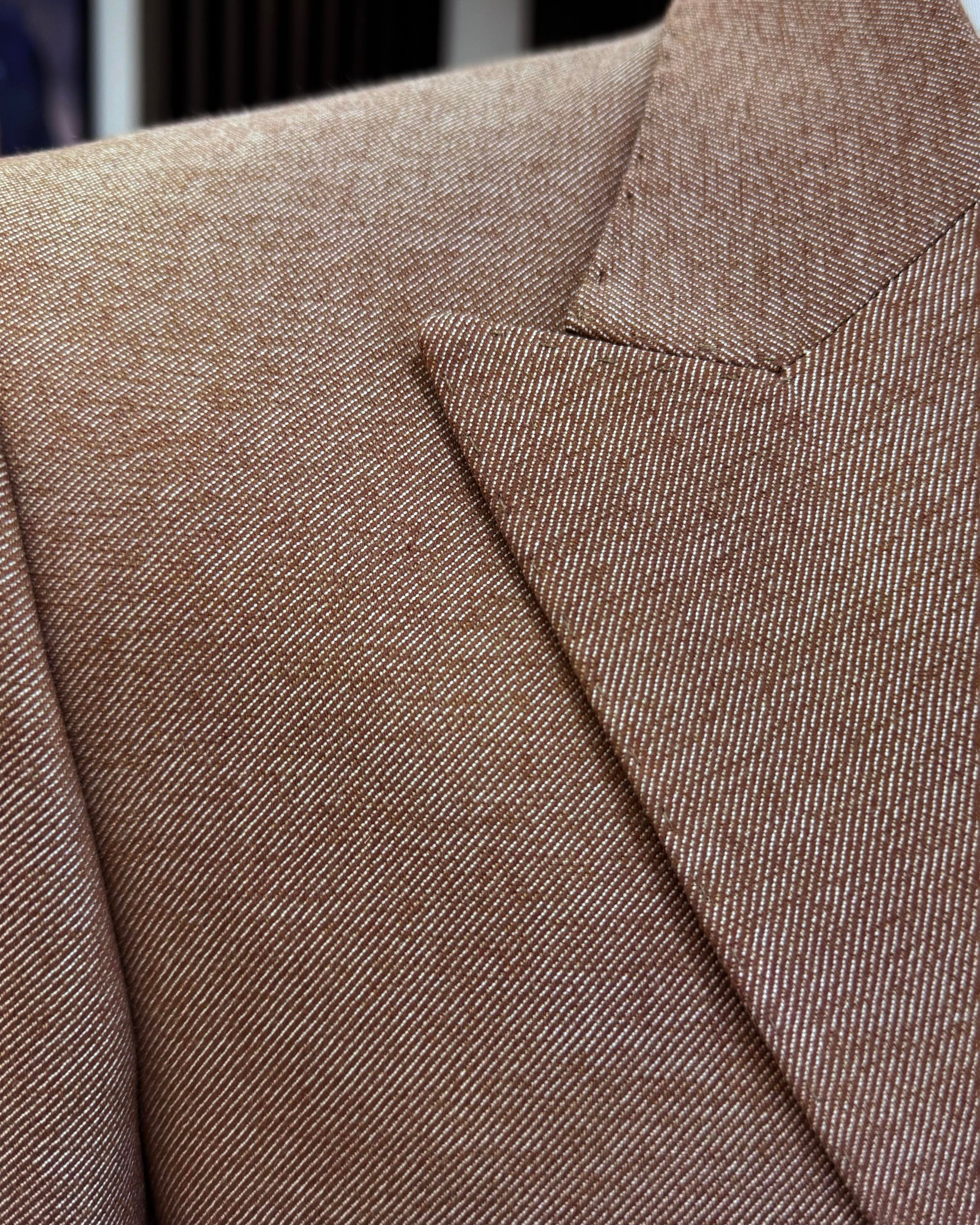 Camel Double Breasted Blazer