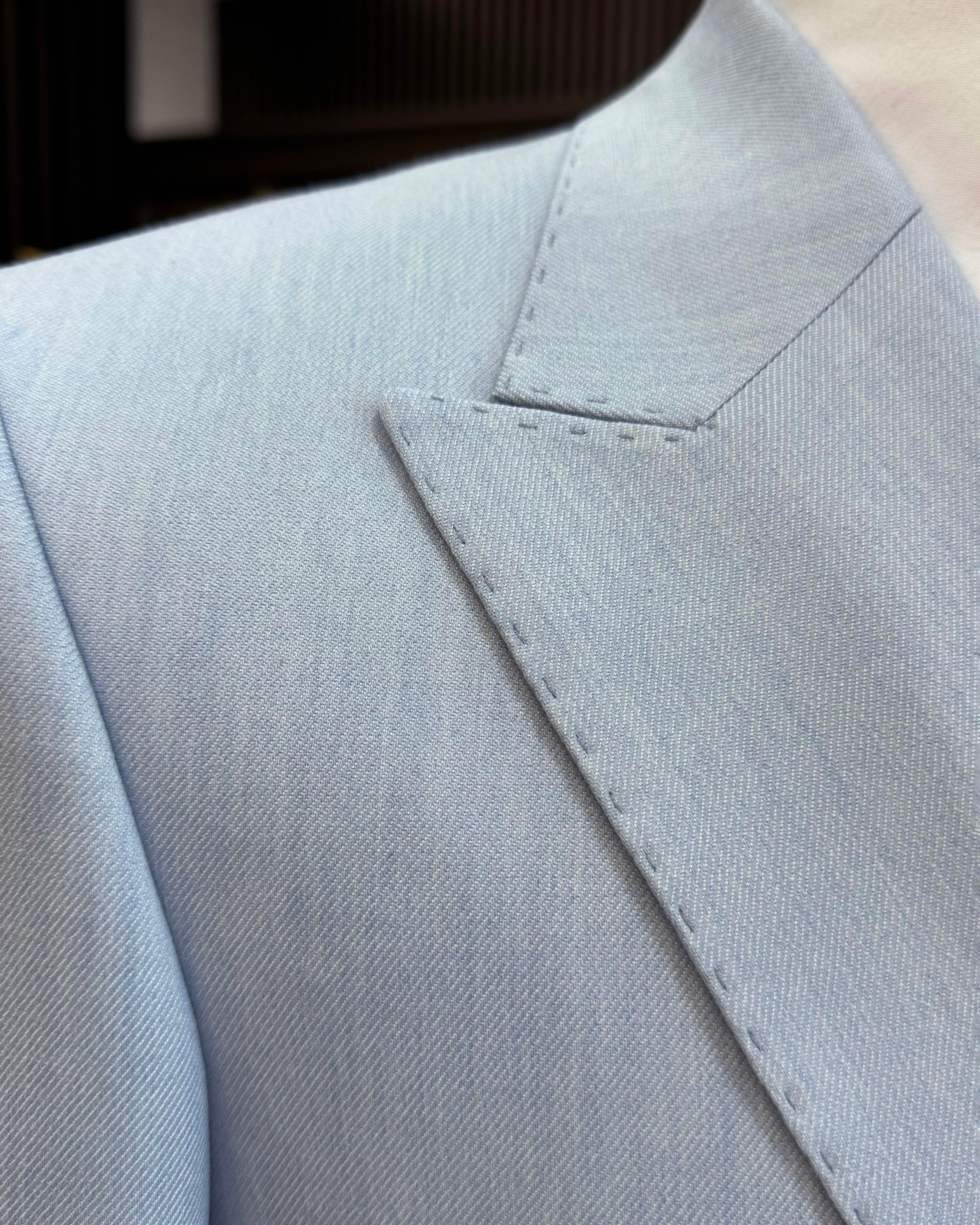 Grey Double Breasted Blazer