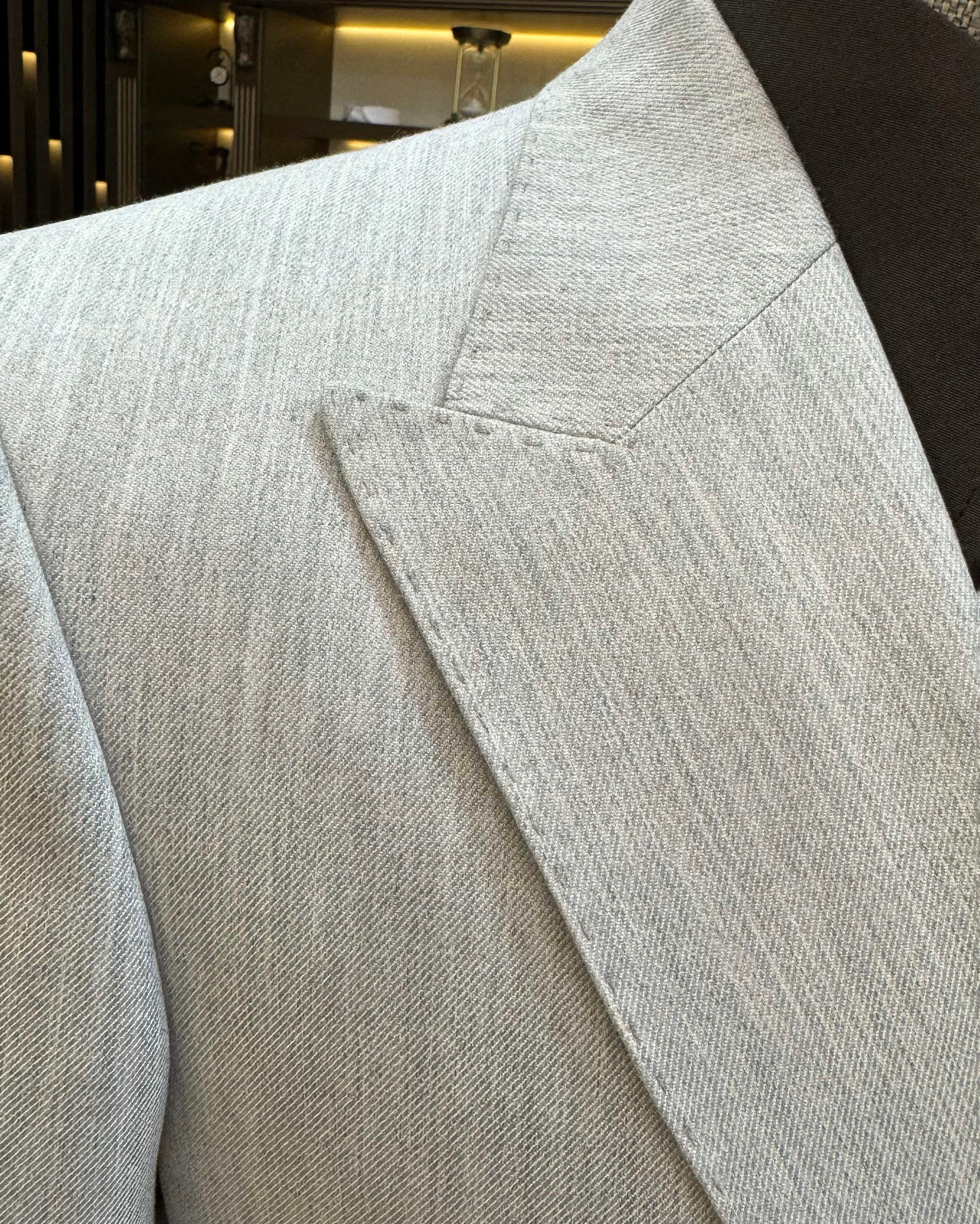 Beige Double Breasted Blazer