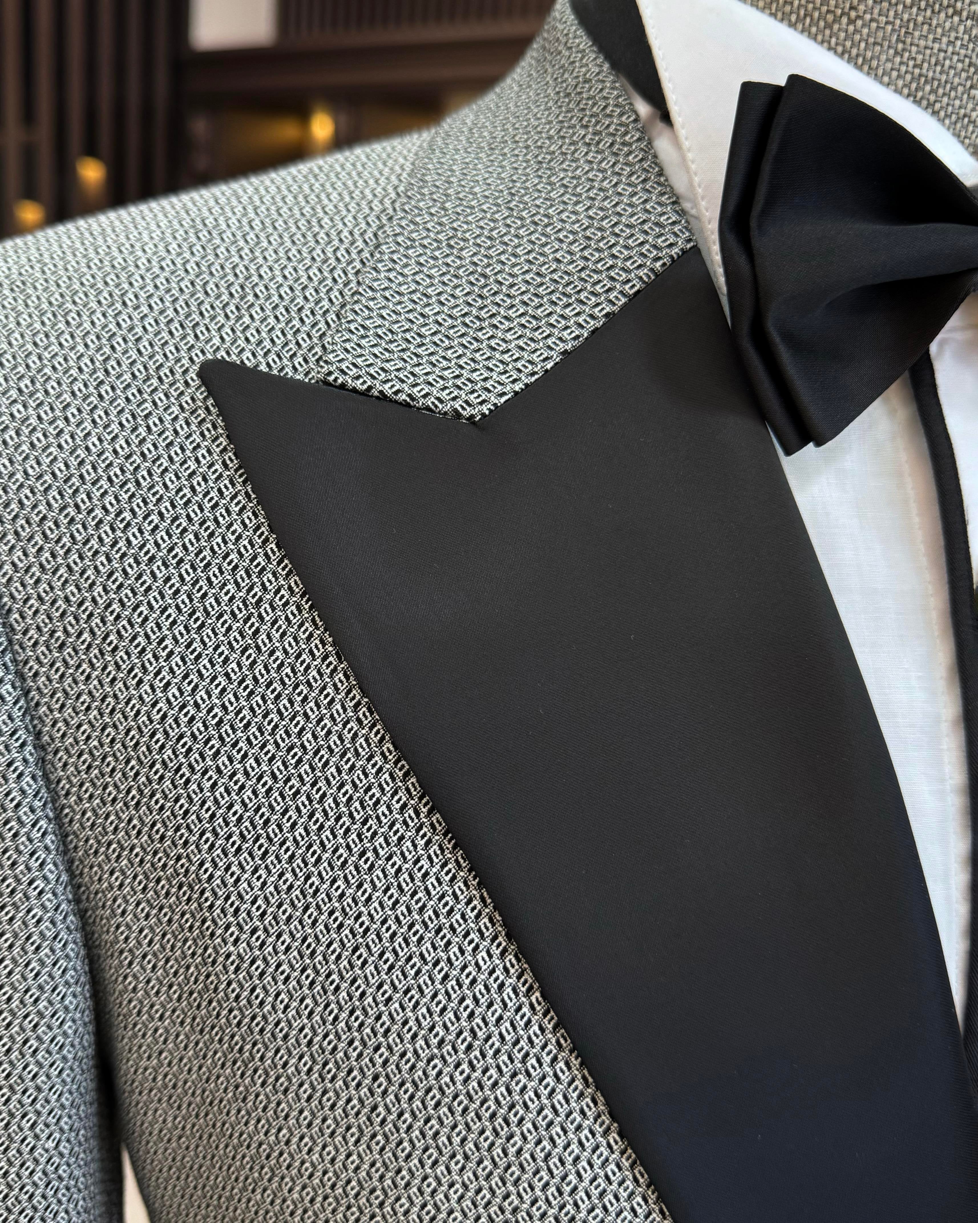 Grey Double Breasted Tuxedo 2-Piece