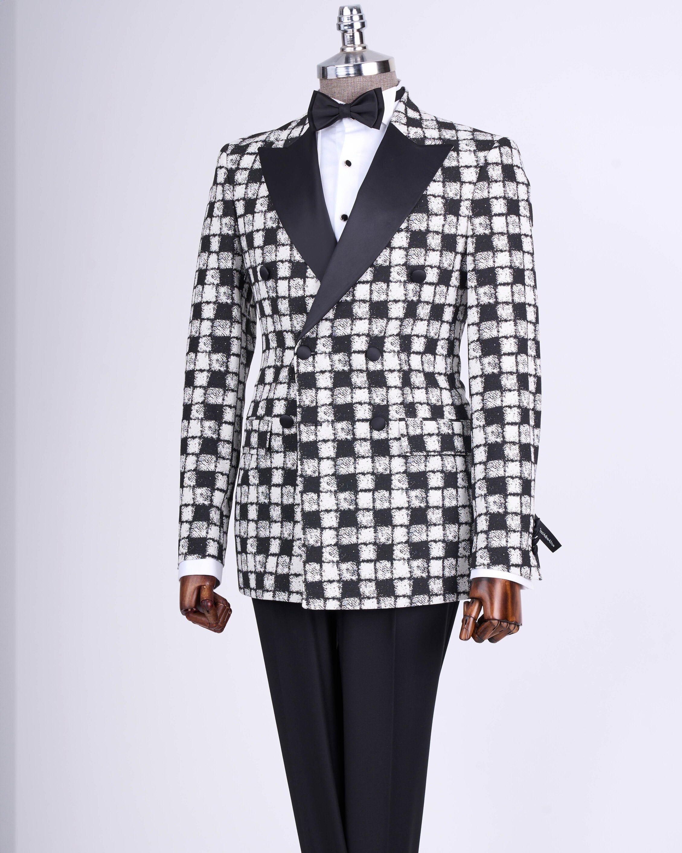 White Double Breasted Tuxedo 2-Piece