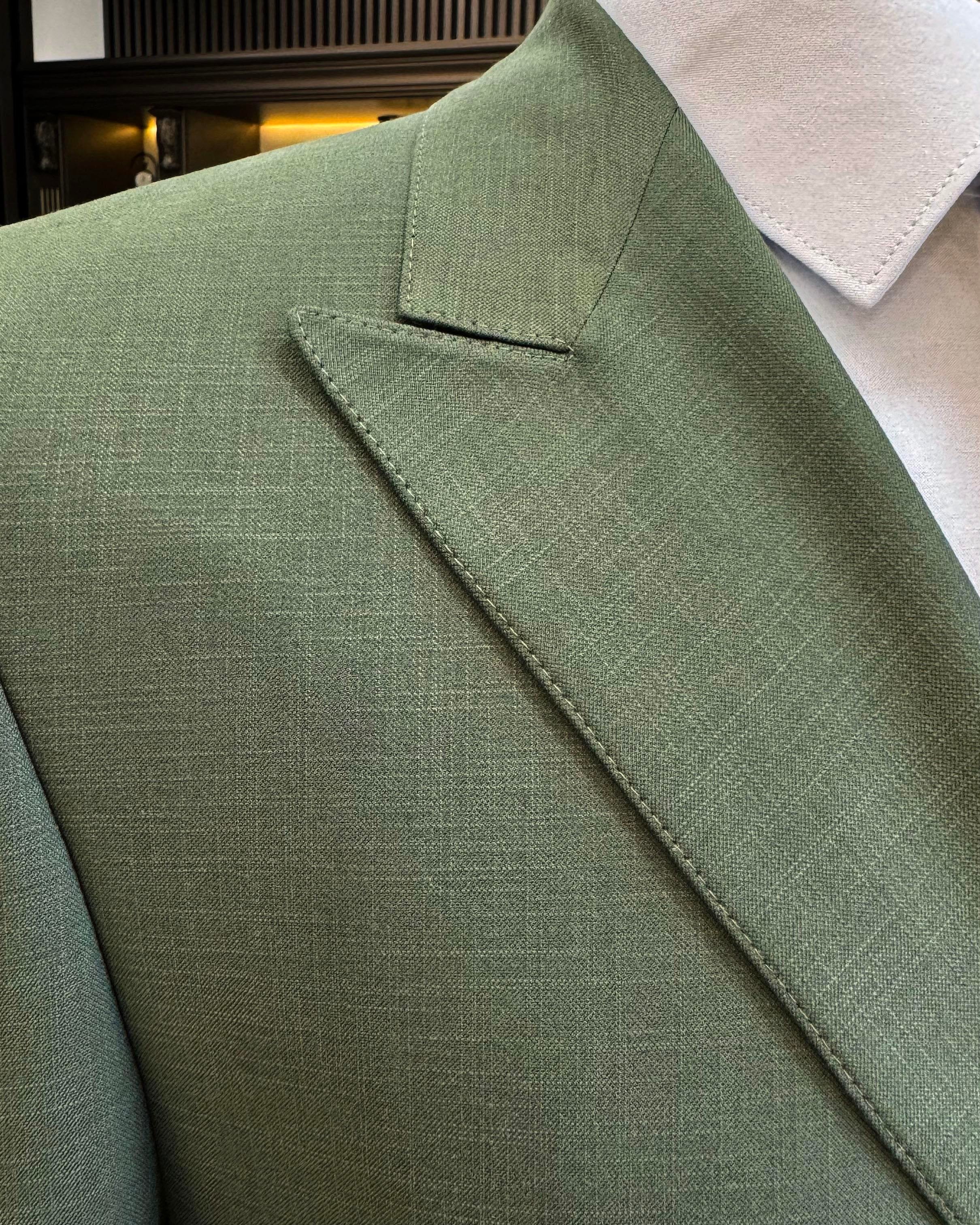 Green Double Breasted Blazer