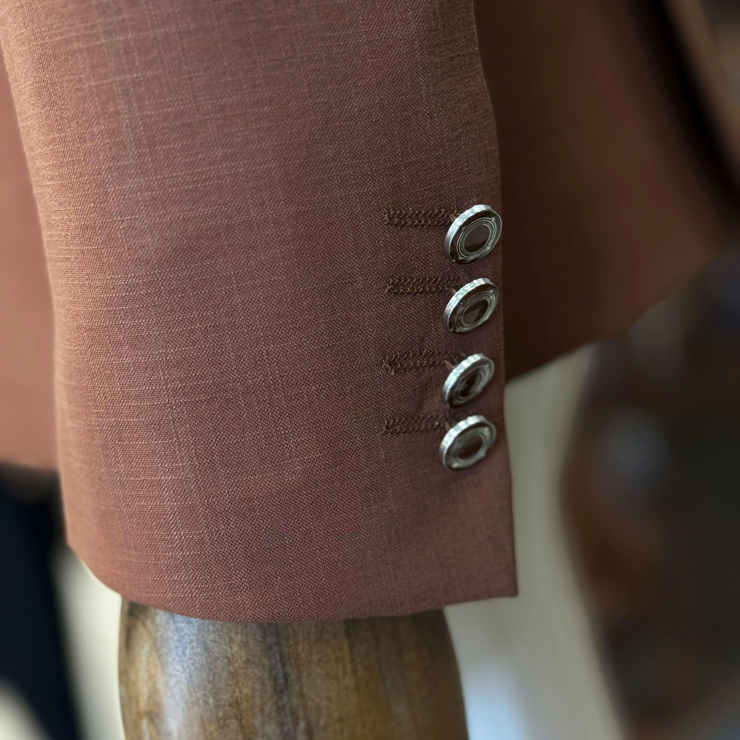 Brown Double Breasted Blazer