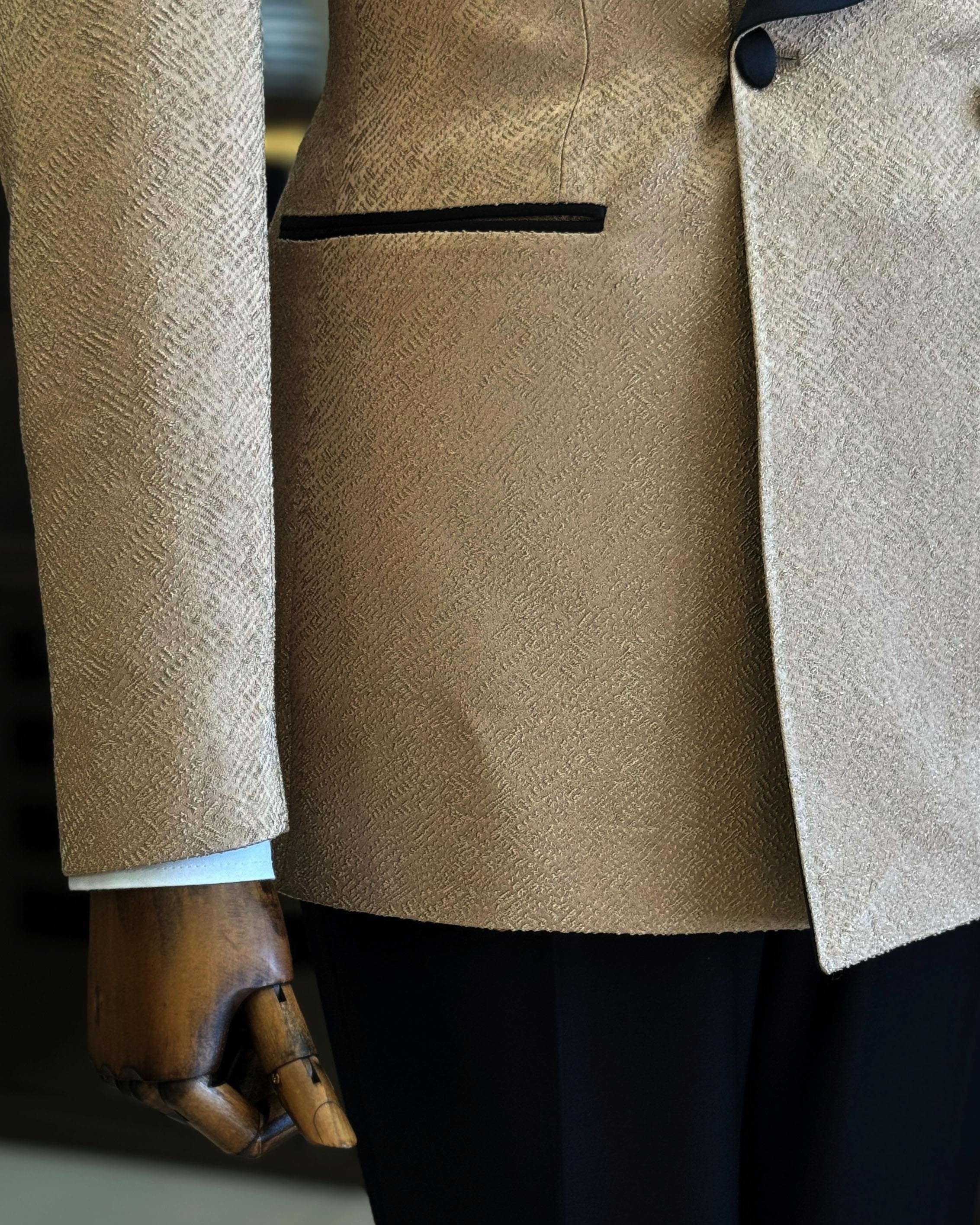 Camel Double Breasted Tuxedo 2-Piece