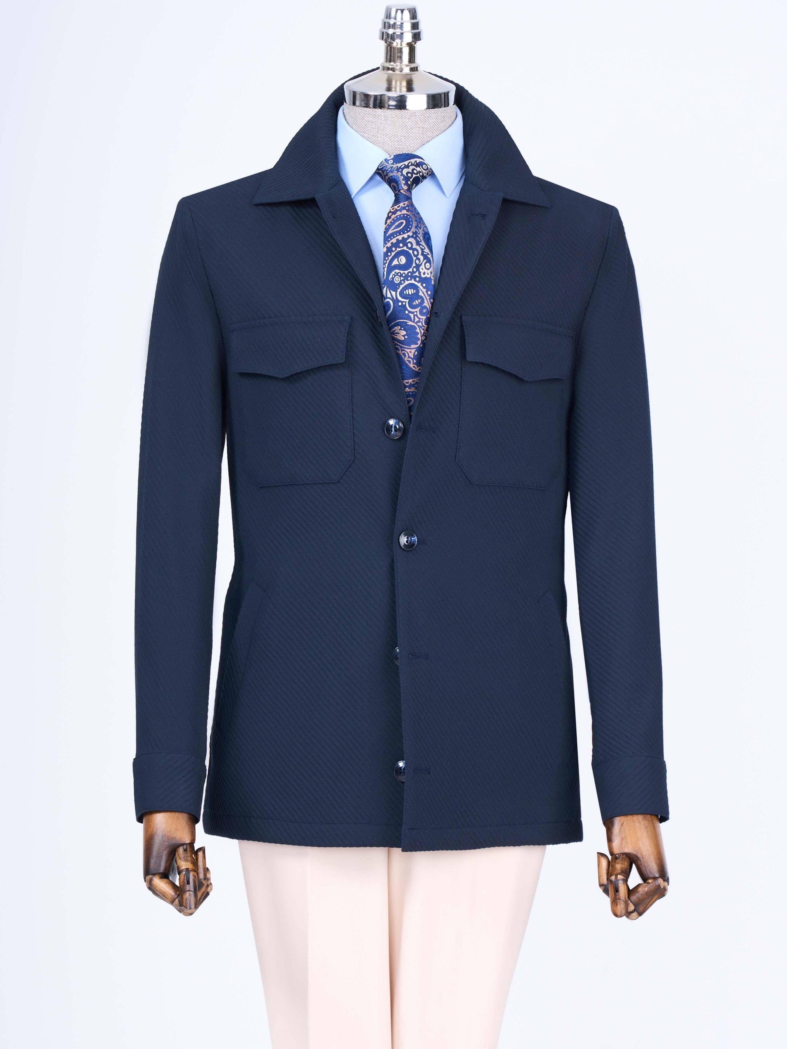 Navy Single Breasted Blazer