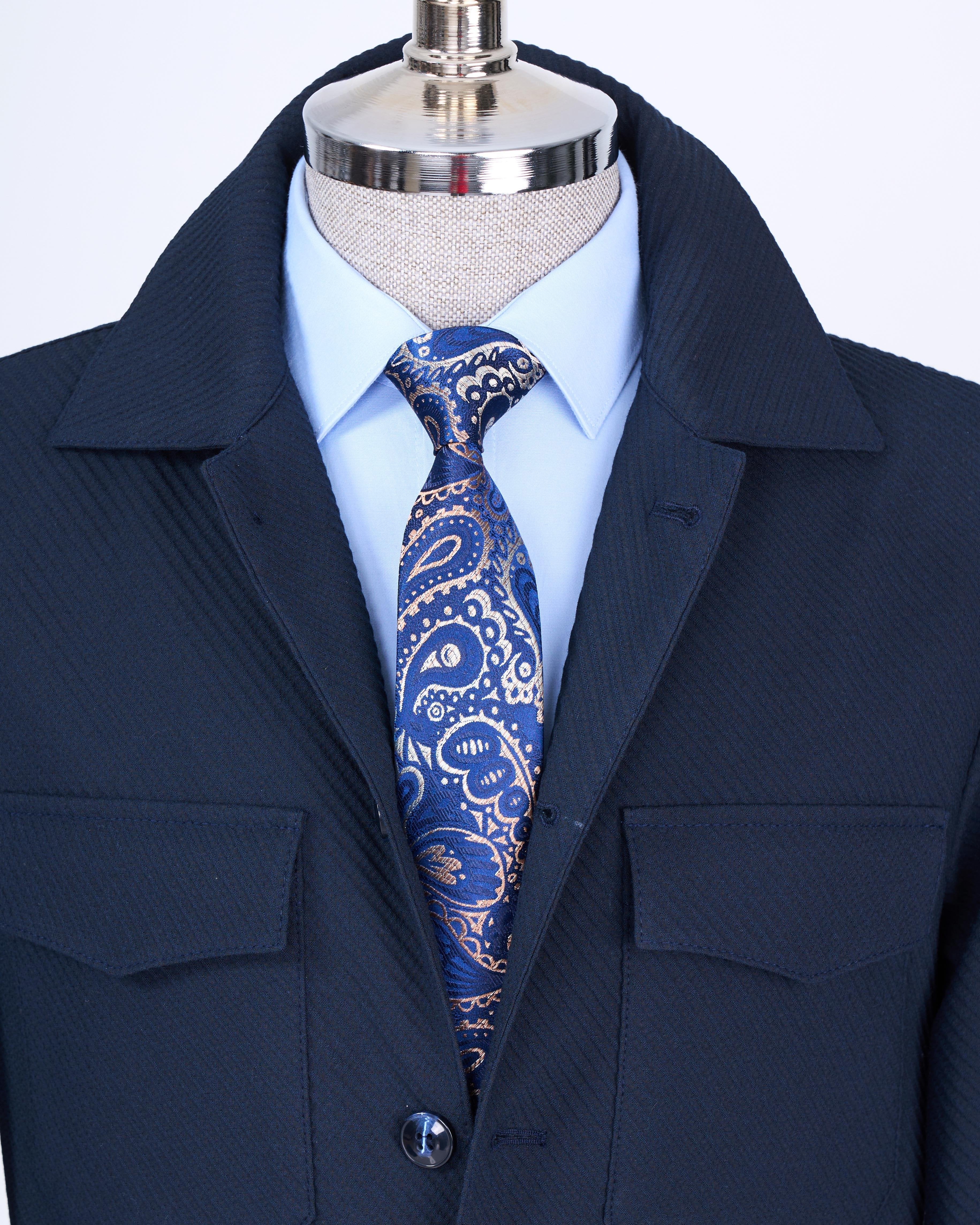 Navy Single Breasted Blazer