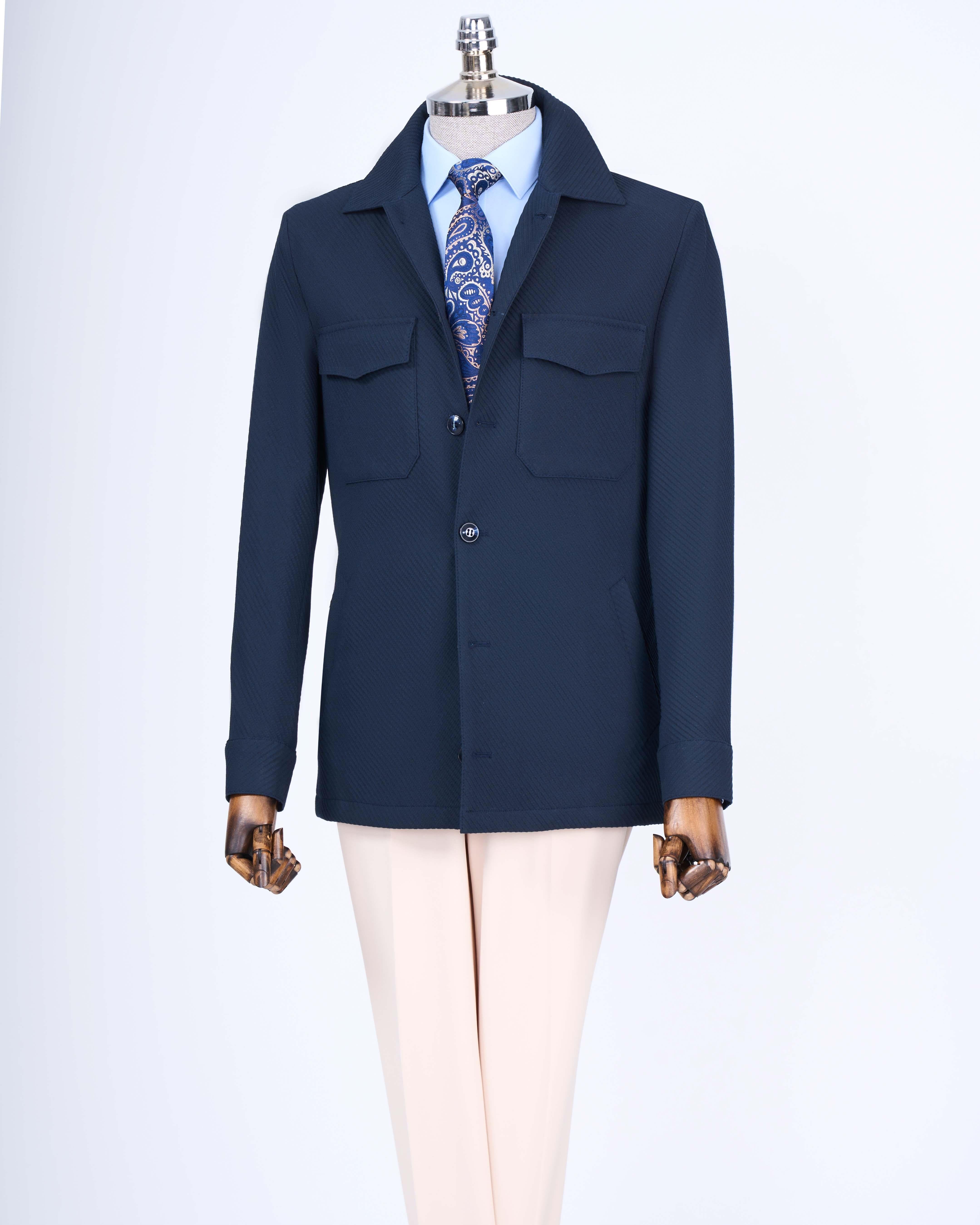 Navy Single Breasted Blazer