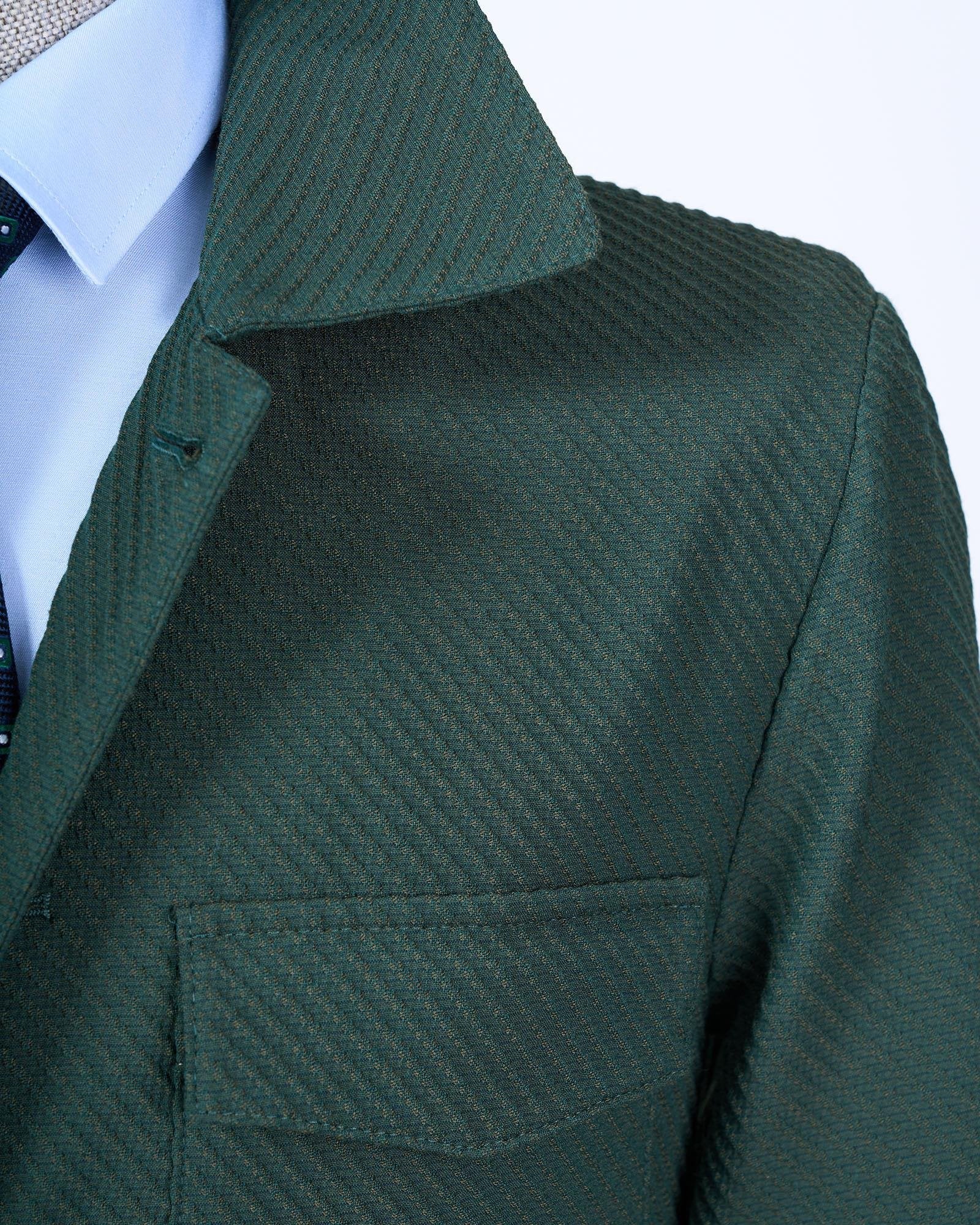 Green Single Breasted Blazer