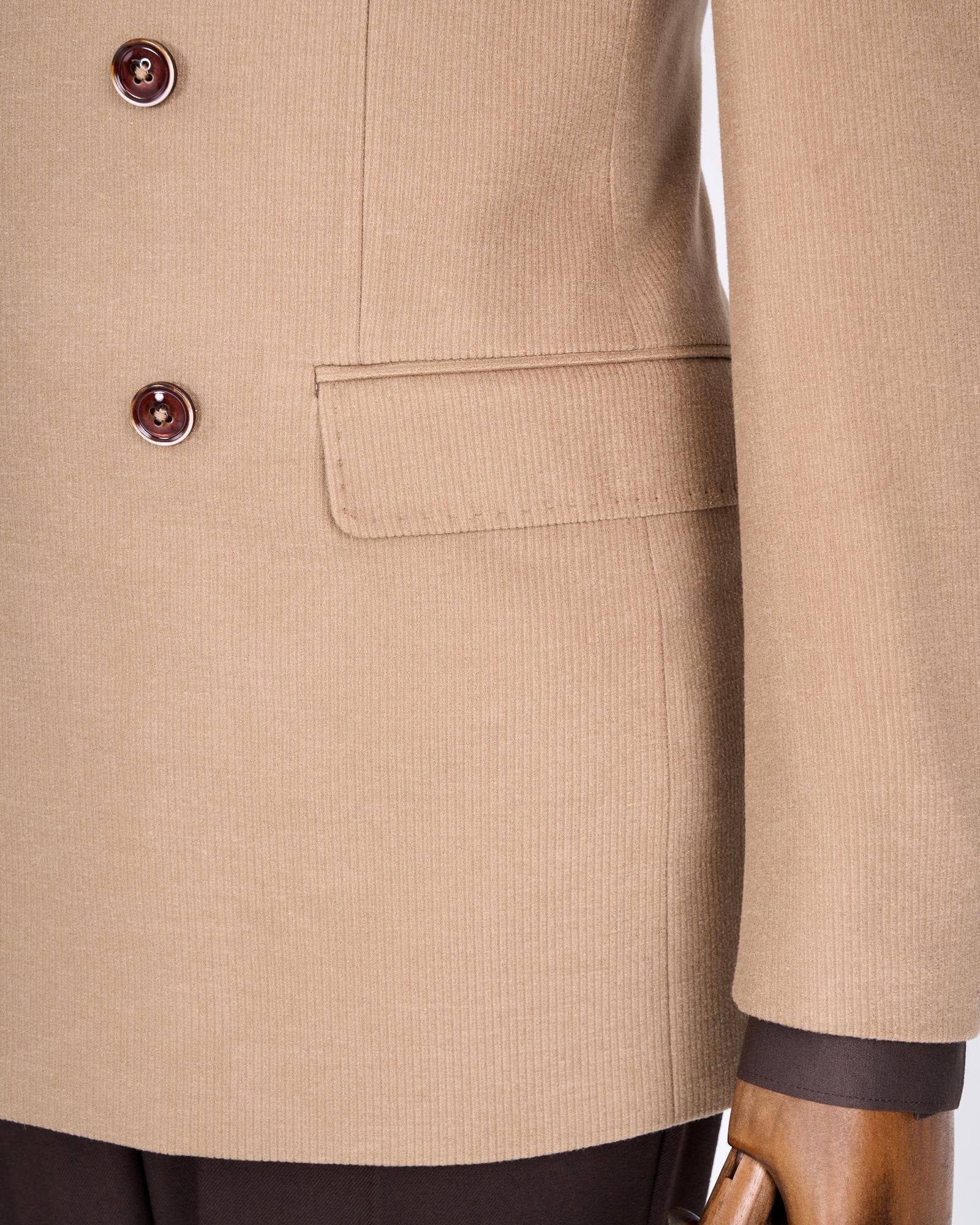 Camel Double Breasted Blazer