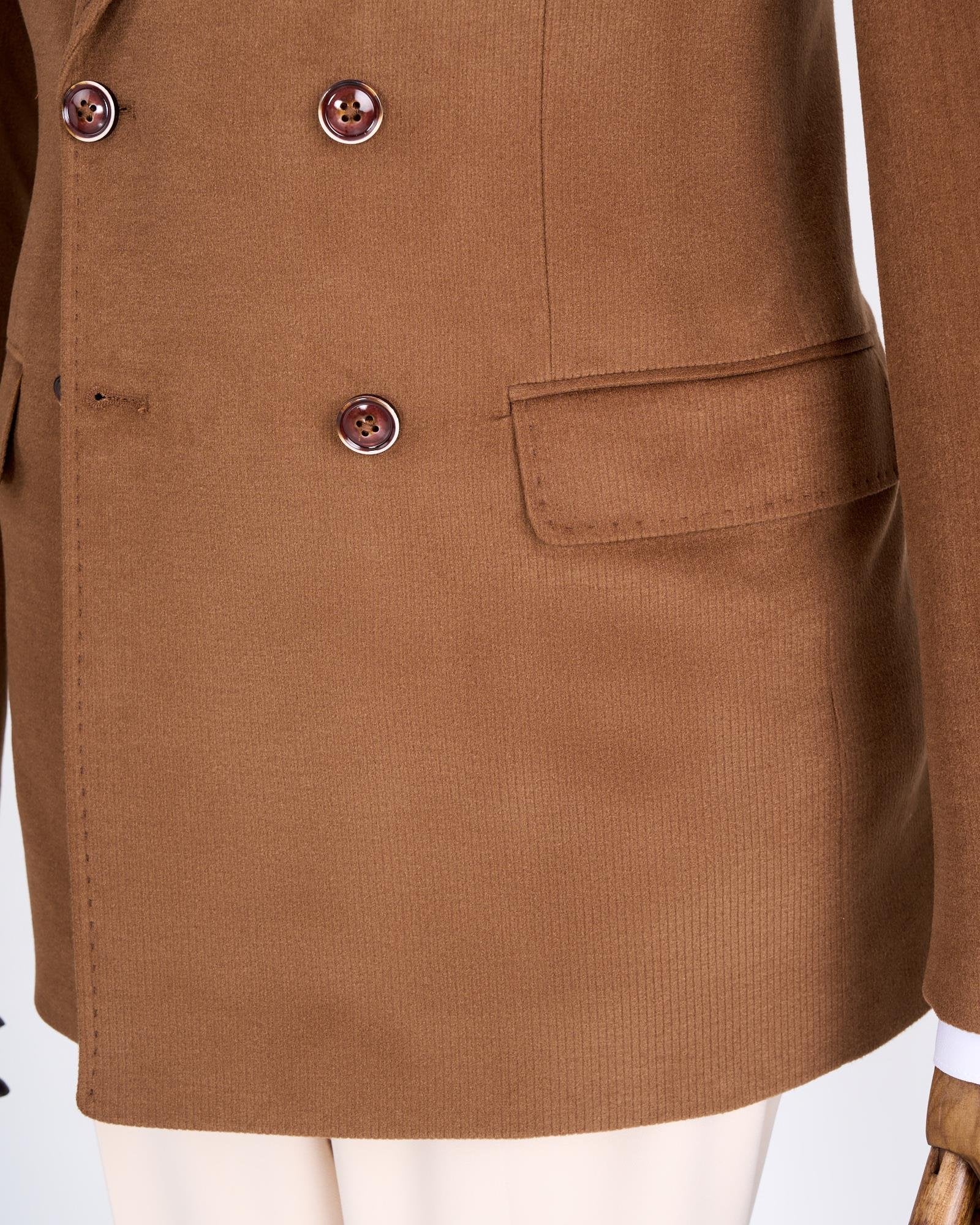 Brown Double Breasted Blazer
