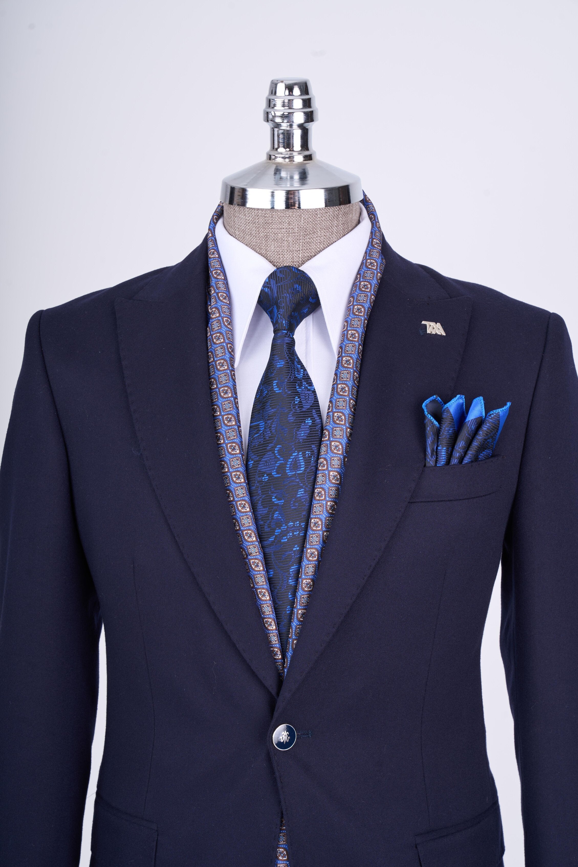 Navy Single Breasted Blazer