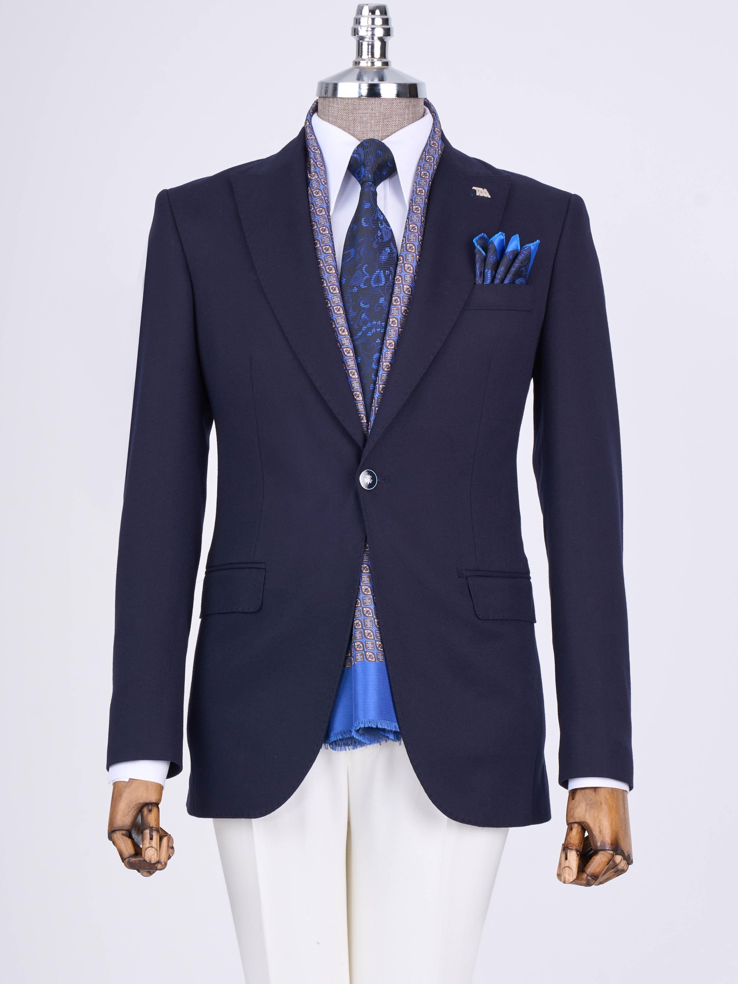 Navy Single Breasted Blazer