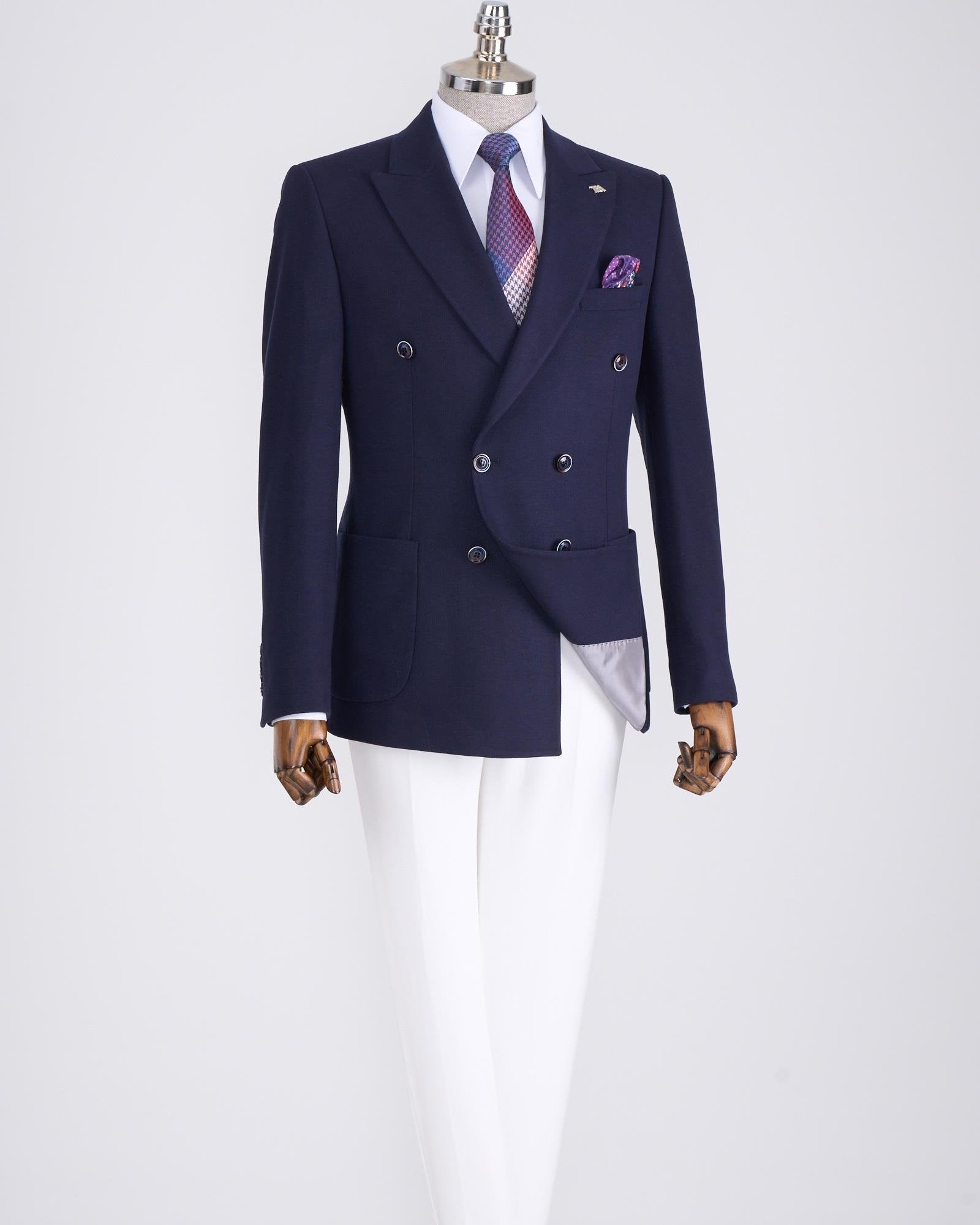 Navy Double Breasted Blazer