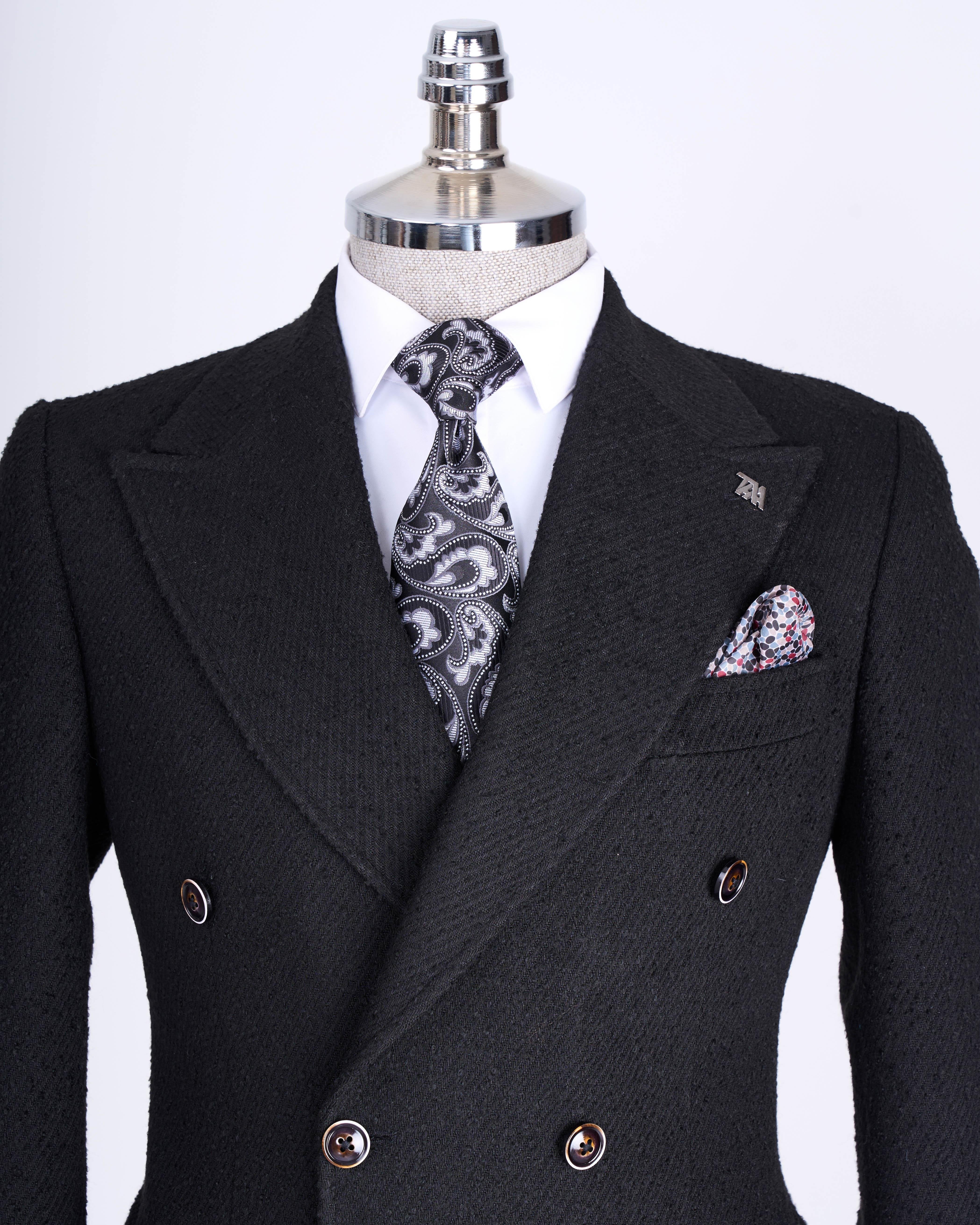 Black Double Breasted Blazer