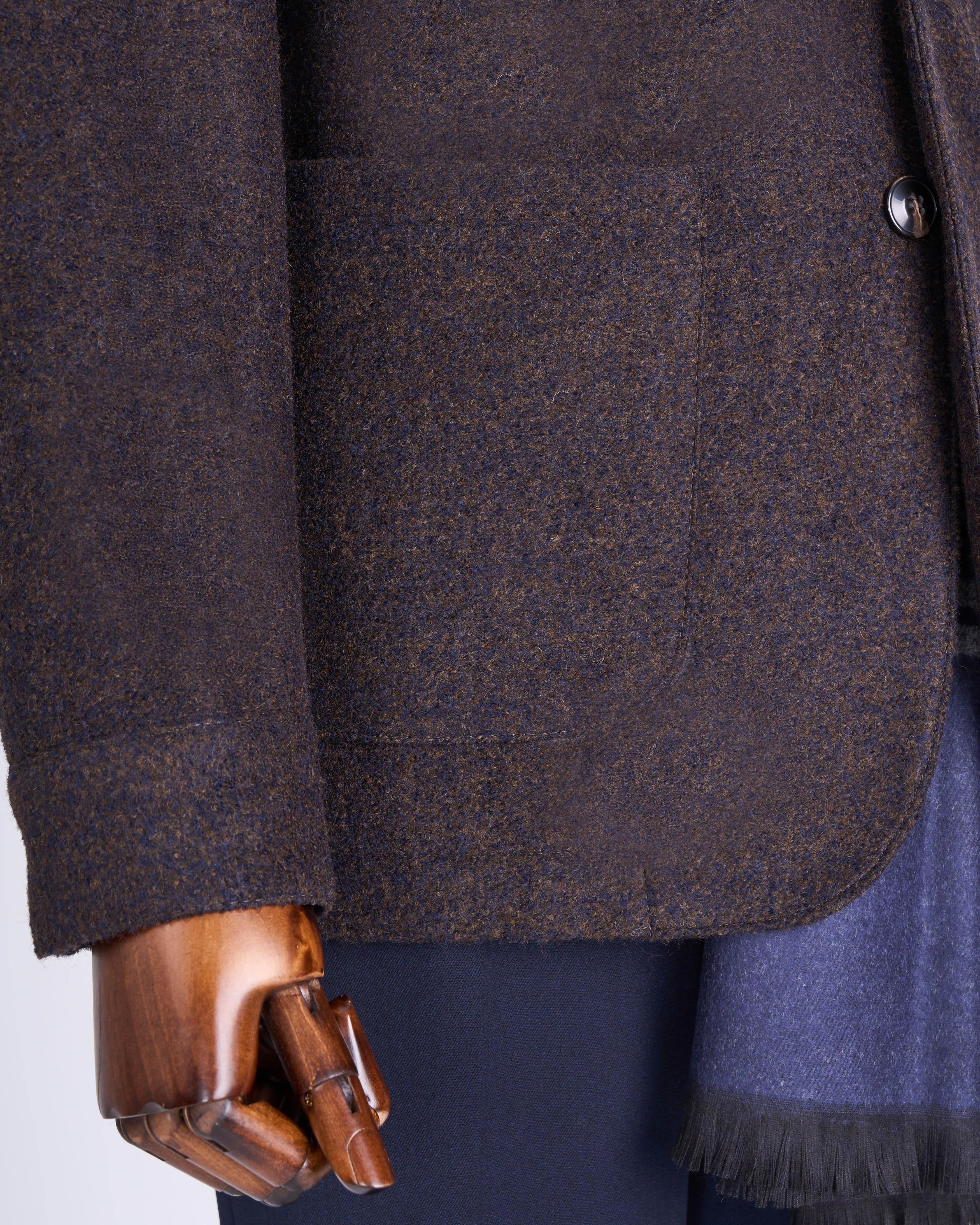 Brown Single Breasted Blazer