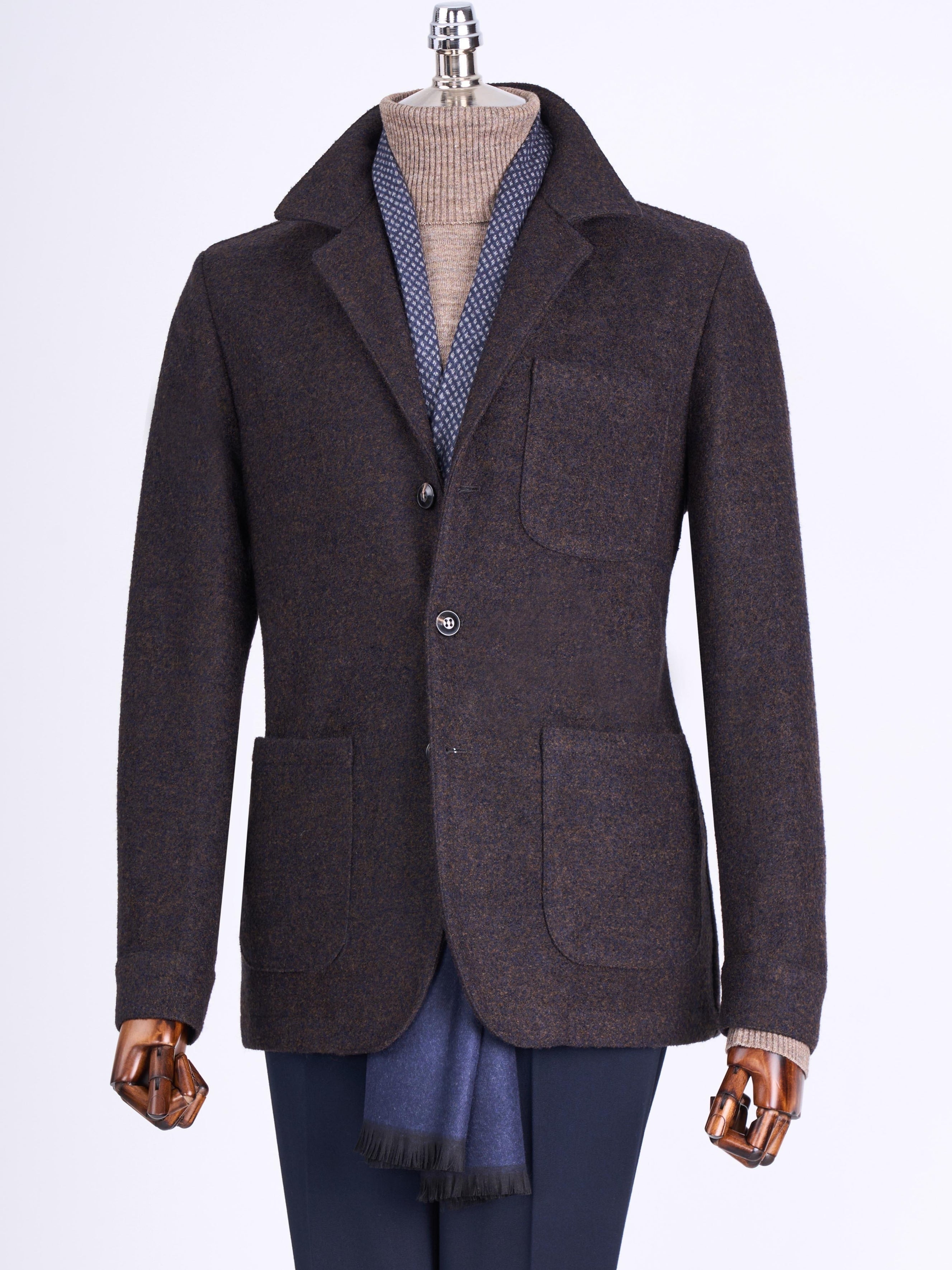 Brown Single Breasted Blazer