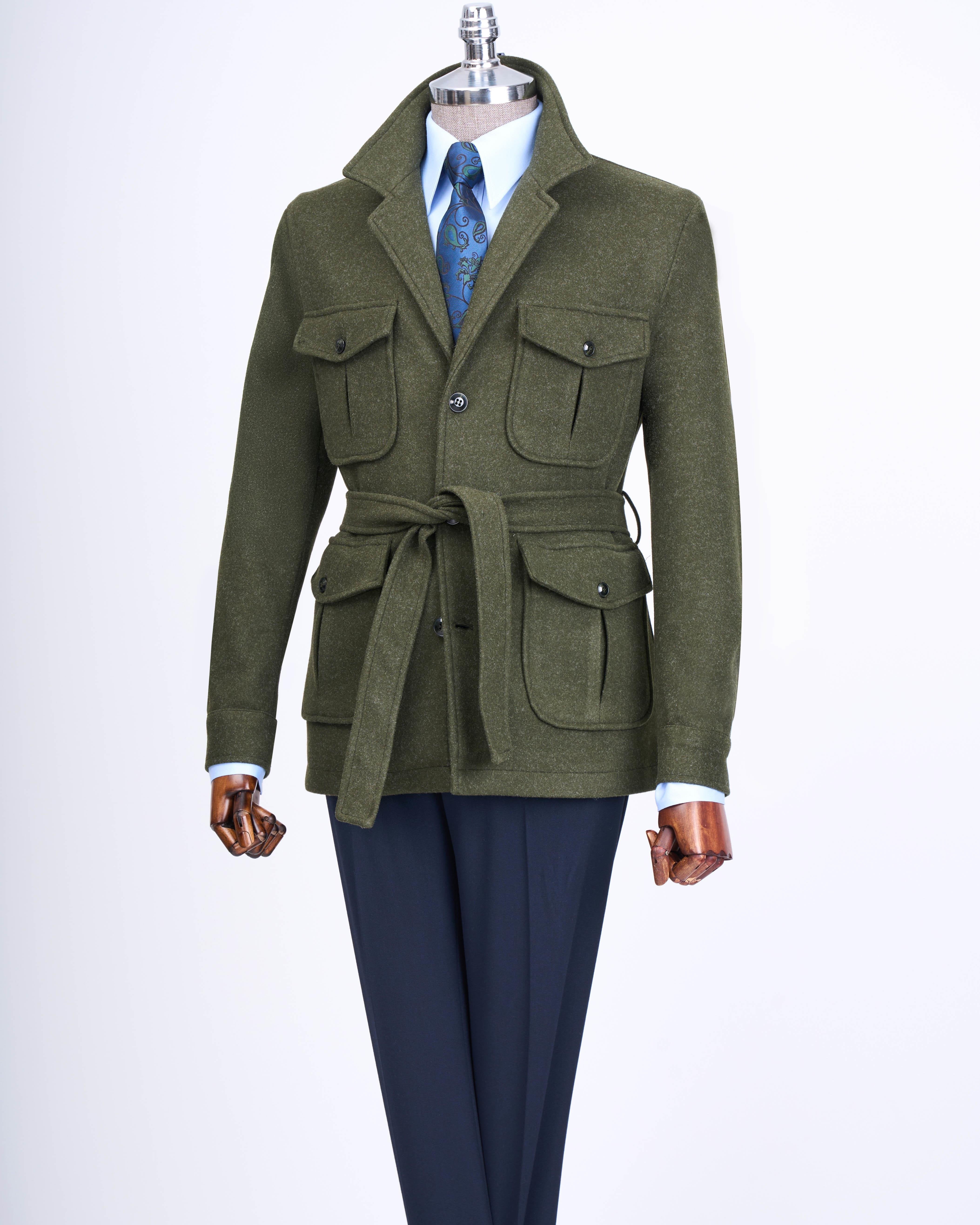 Green Single Breasted Blazer