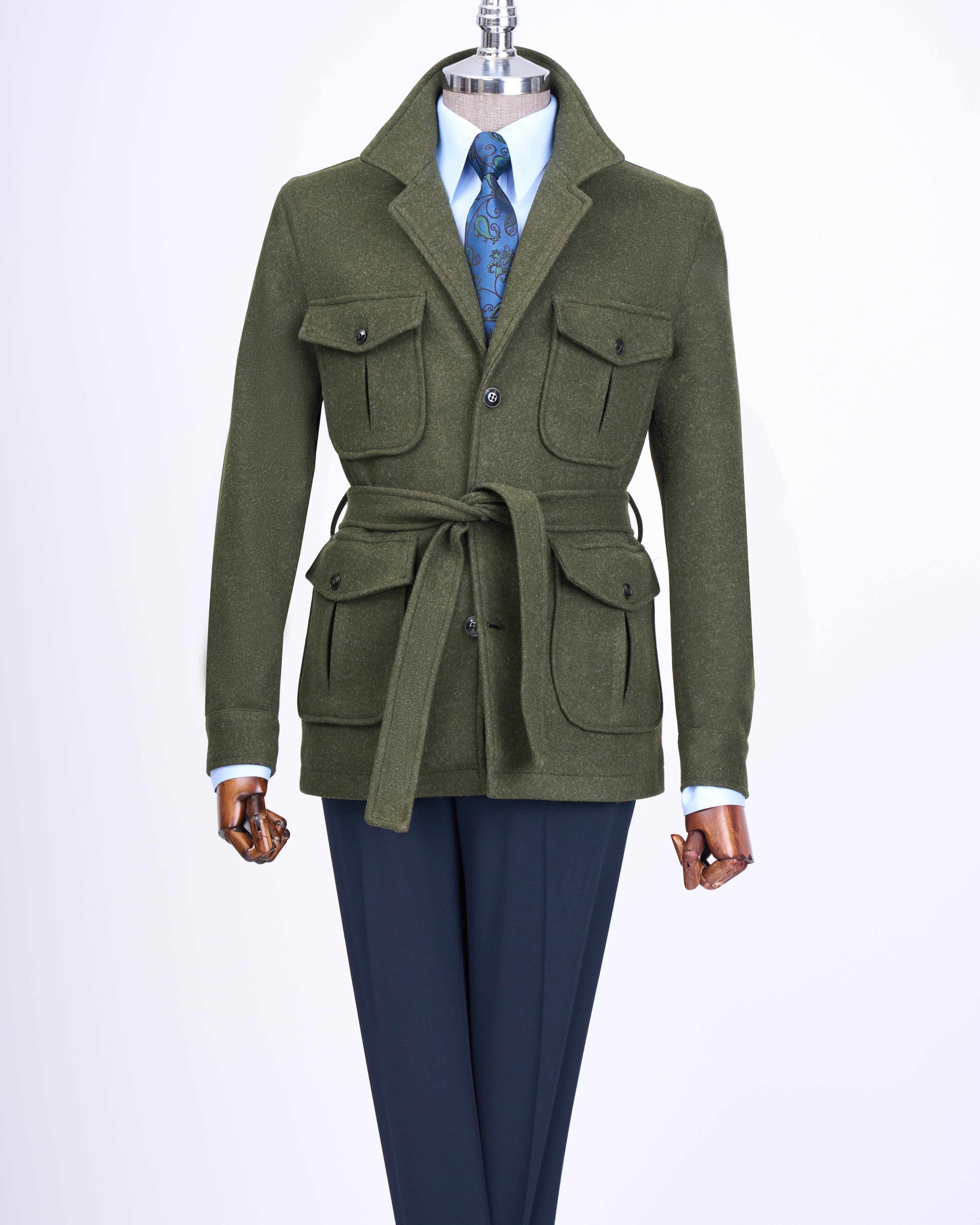Green Single Breasted Blazer