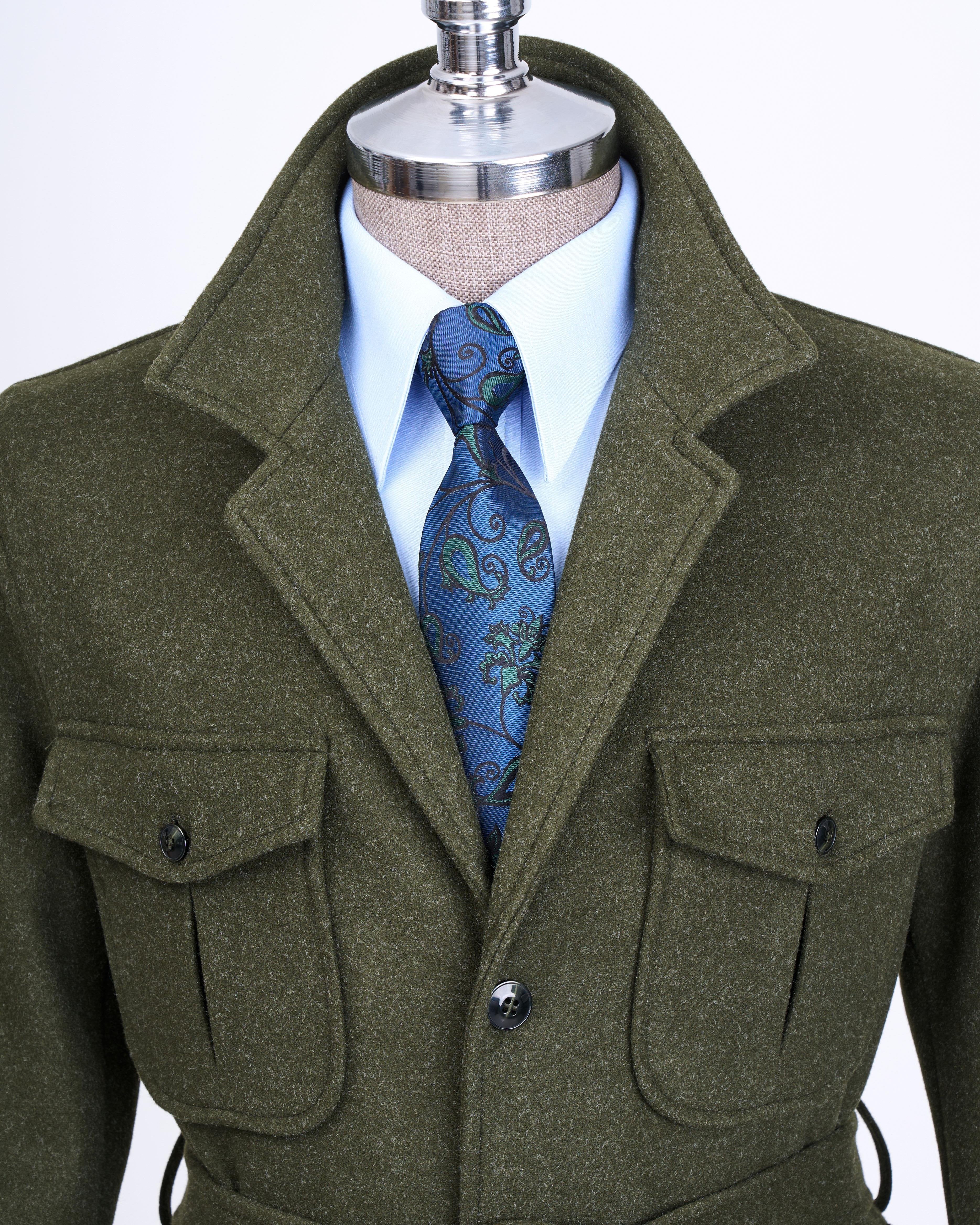 Green Single Breasted Blazer
