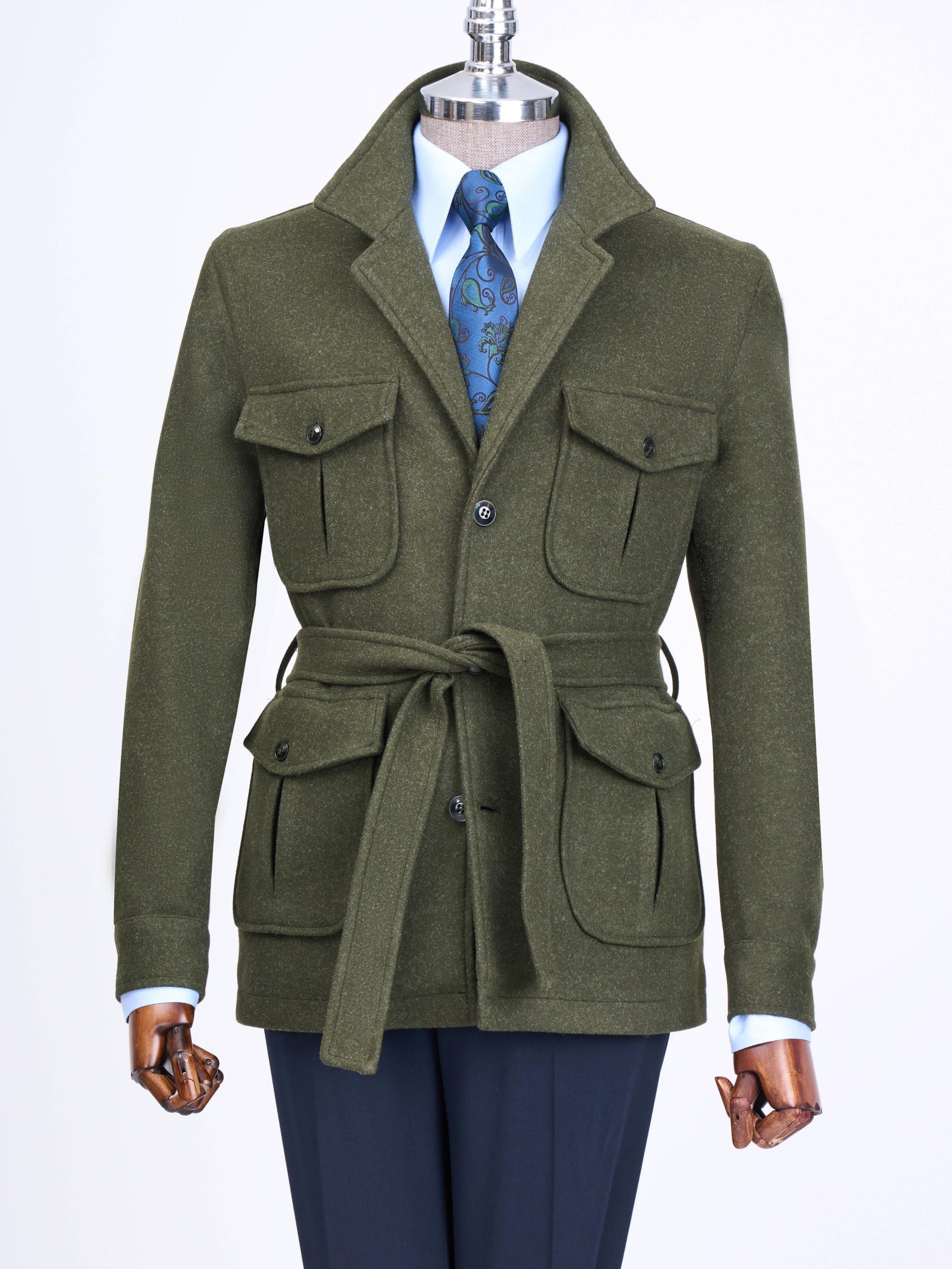 Green Single Breasted Blazer