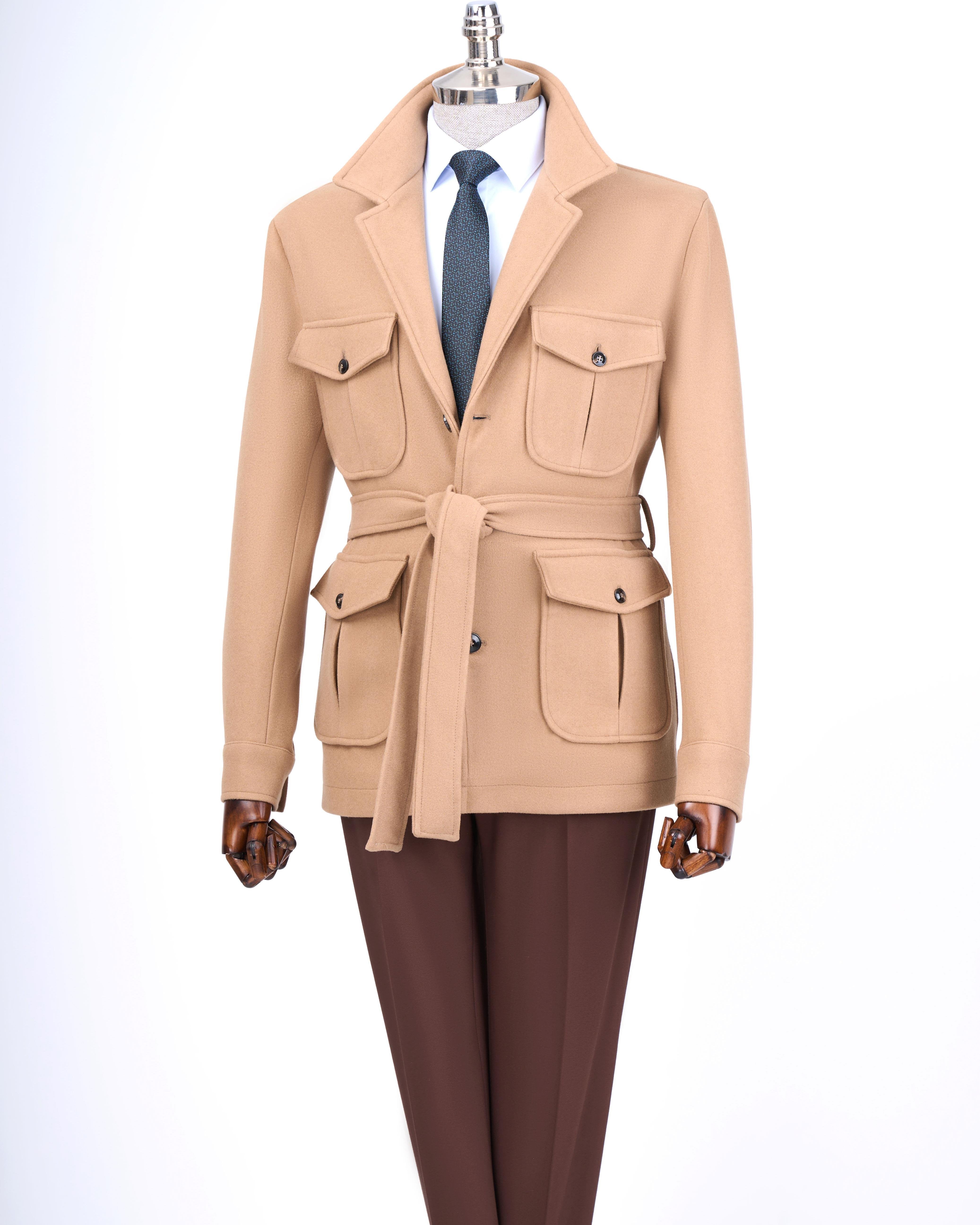 Camel Single Breasted Blazer