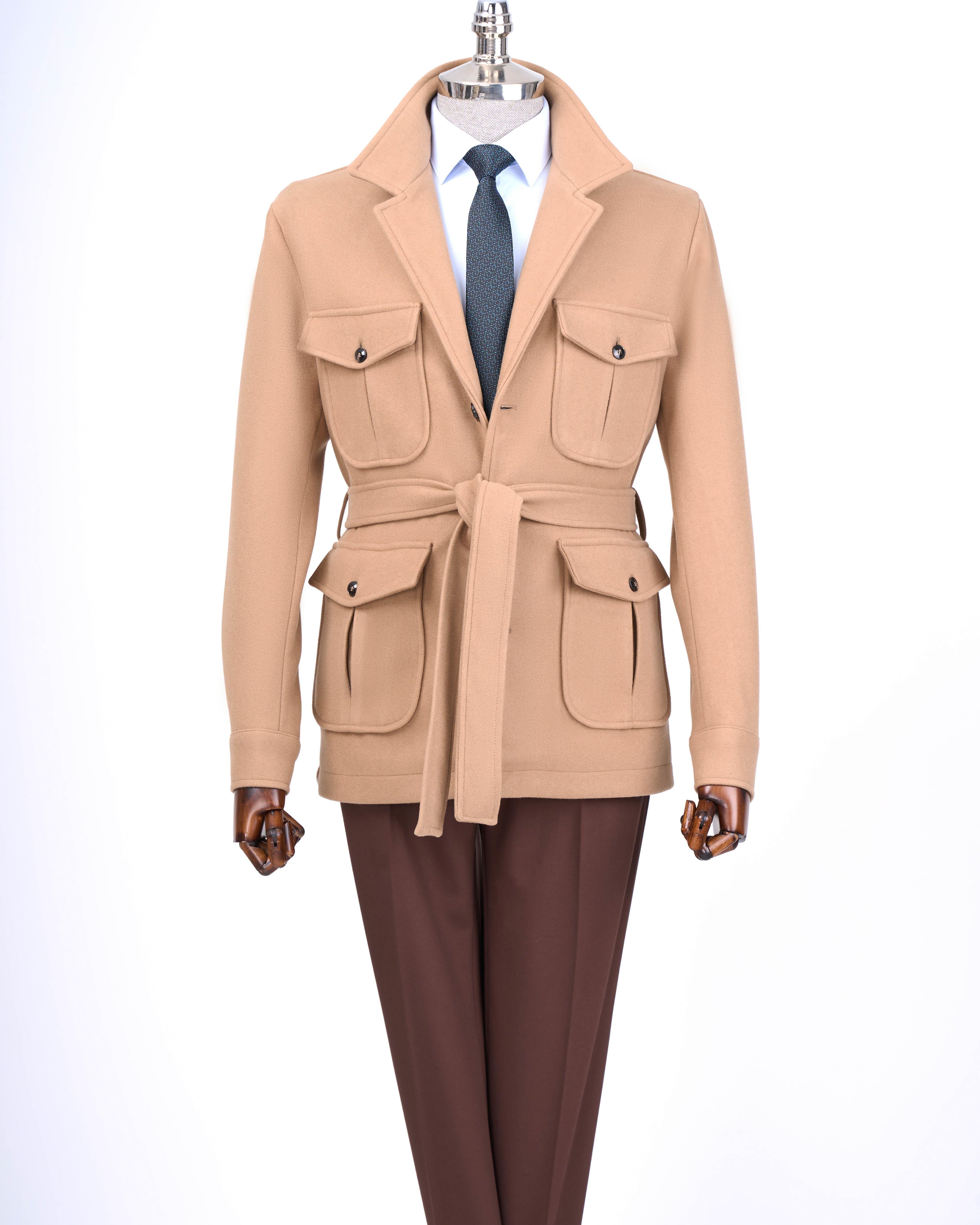Camel Single Breasted Blazer