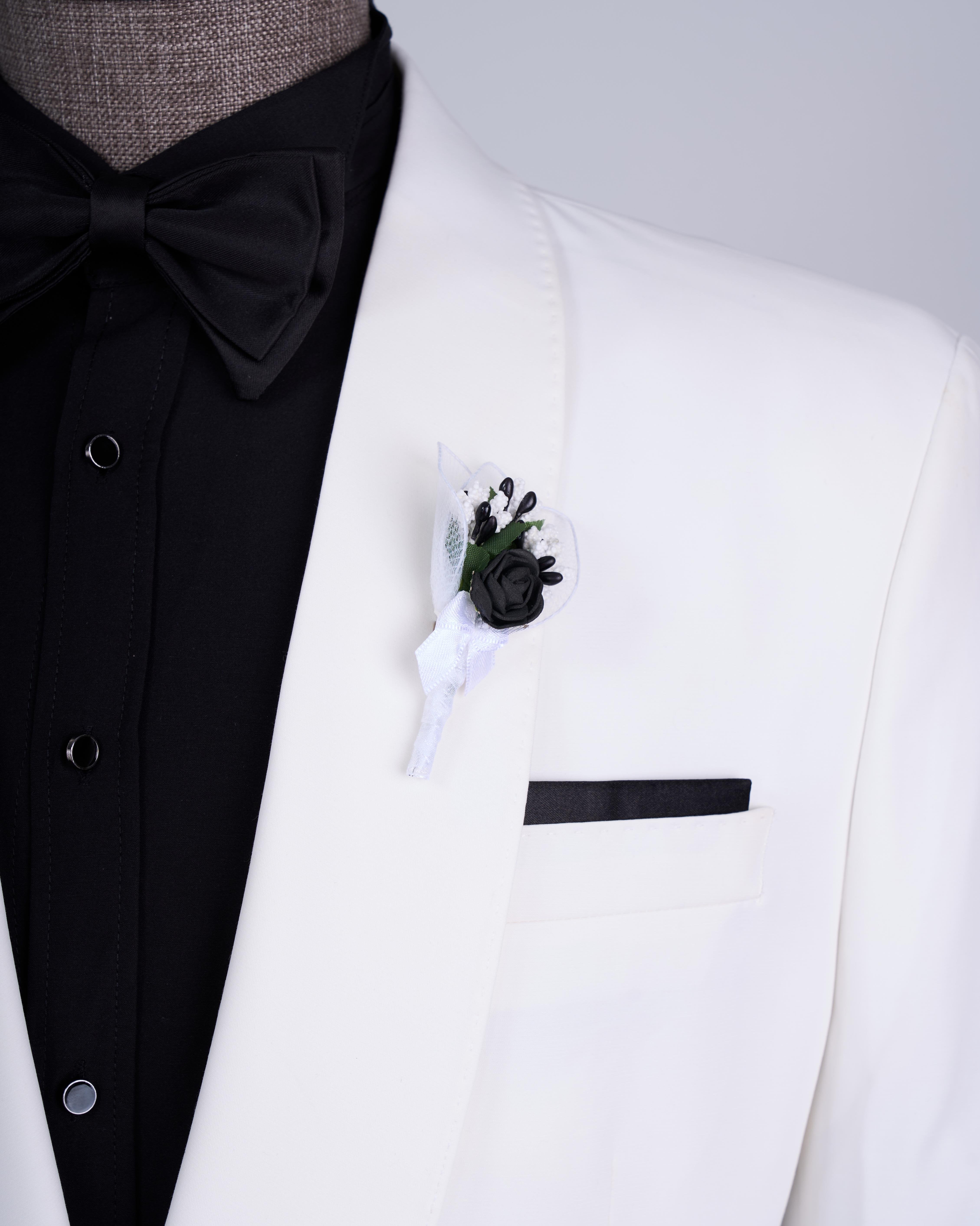 White Slim-Fit Tuxedo 2-Piece