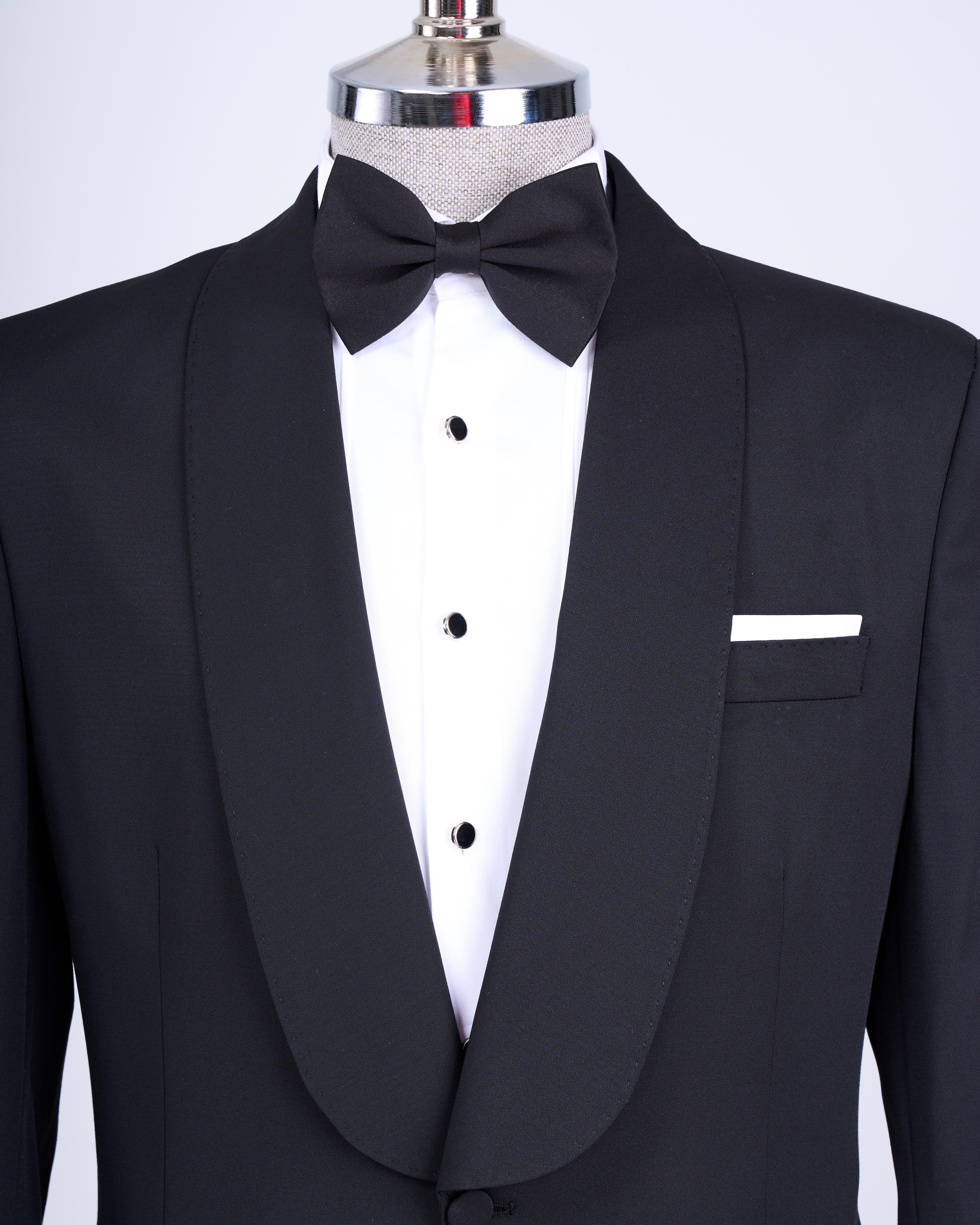 Black Slim-Fit Tuxedo 2-Piece