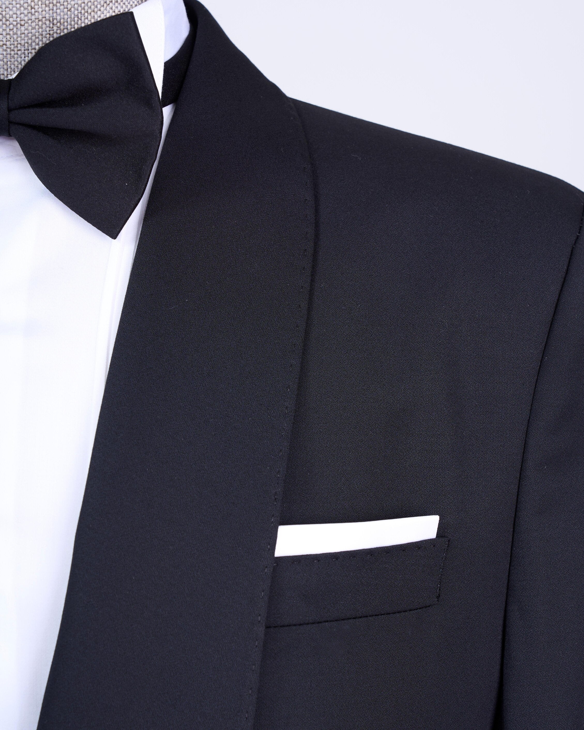 Black Slim-Fit Tuxedo 2-Piece