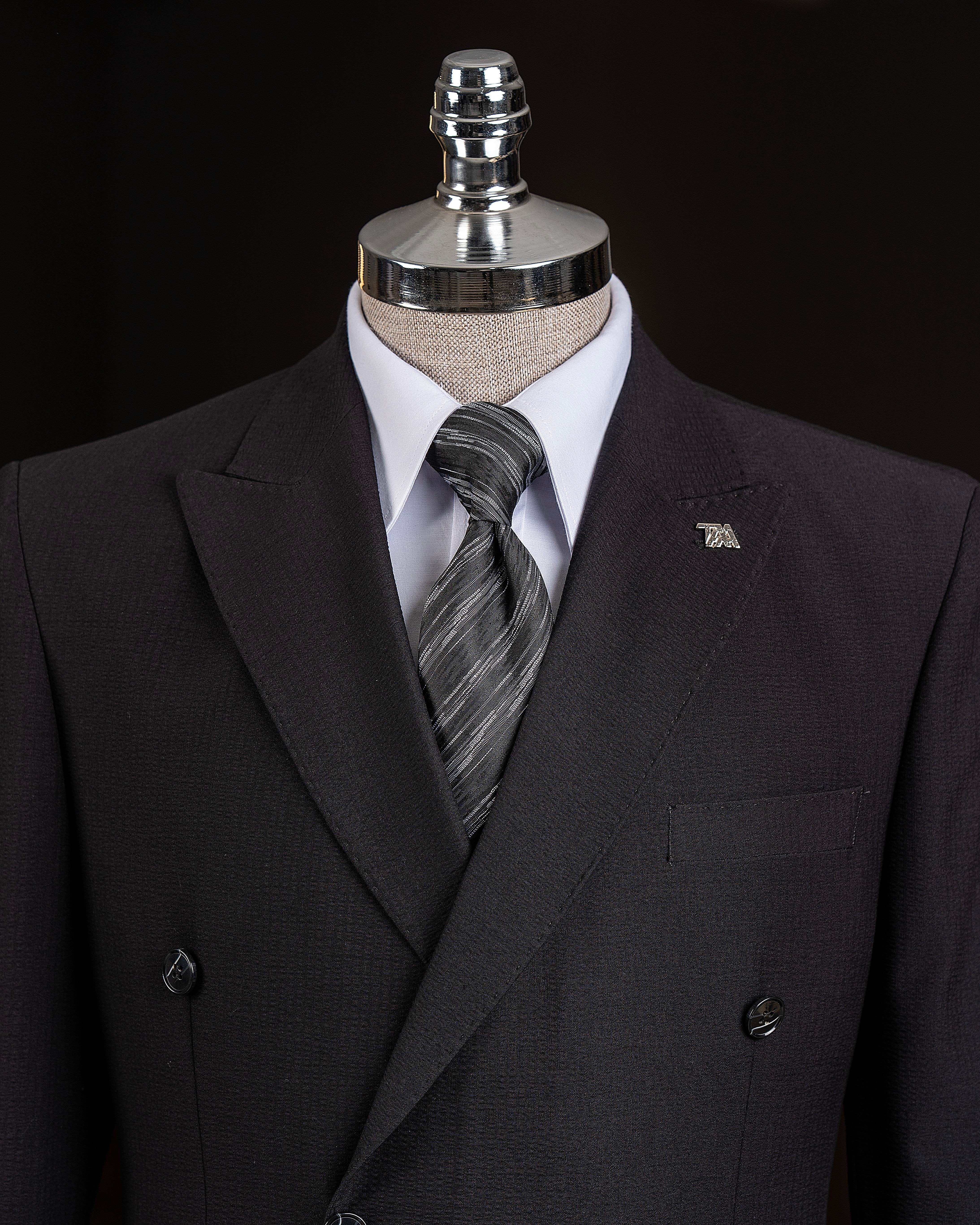 Black Double Breasted Blazer