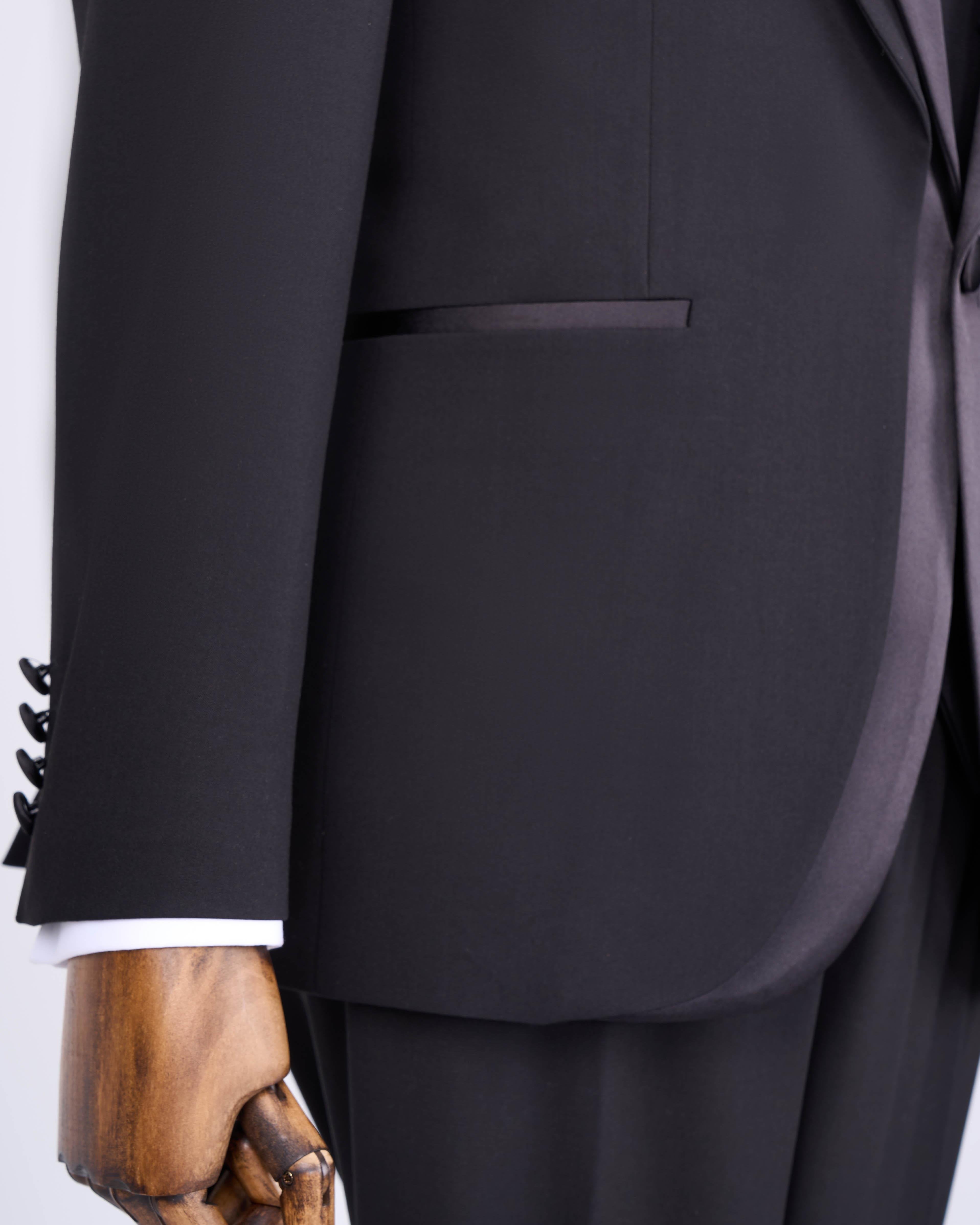Black Slim-Fit Tuxedo 3-Piece