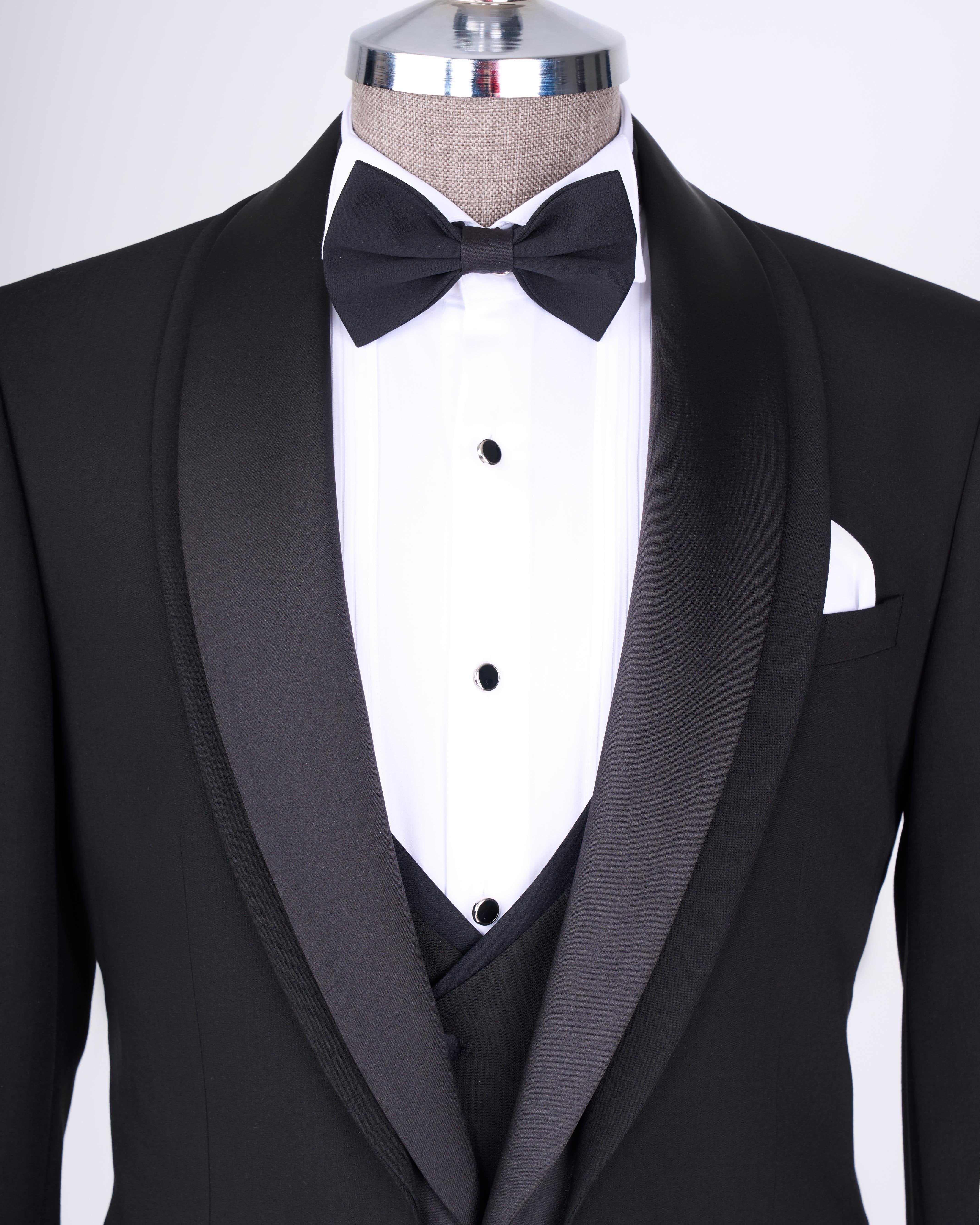 Black Slim-Fit Tuxedo 3-Piece