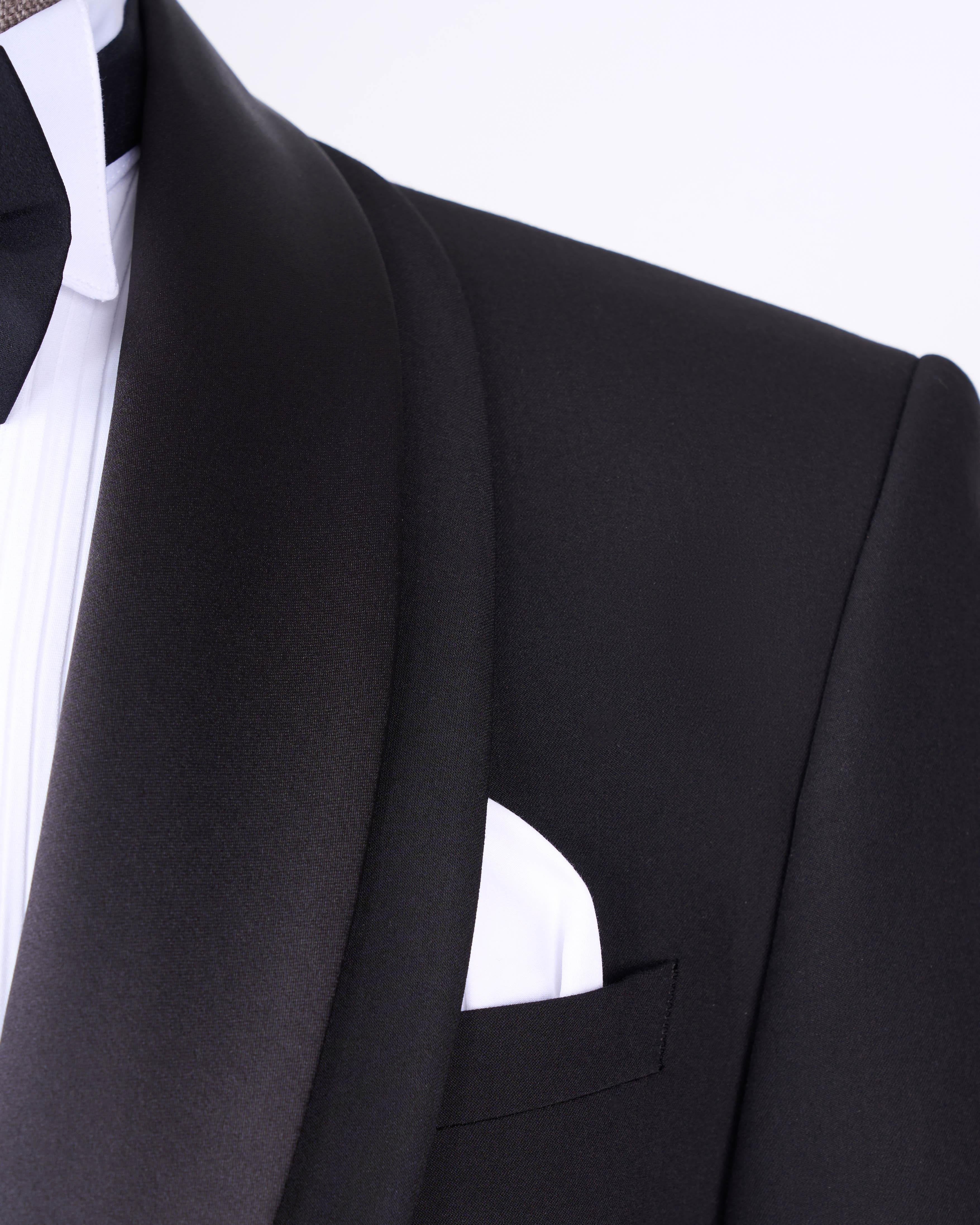 Black Slim-Fit Tuxedo 3-Piece