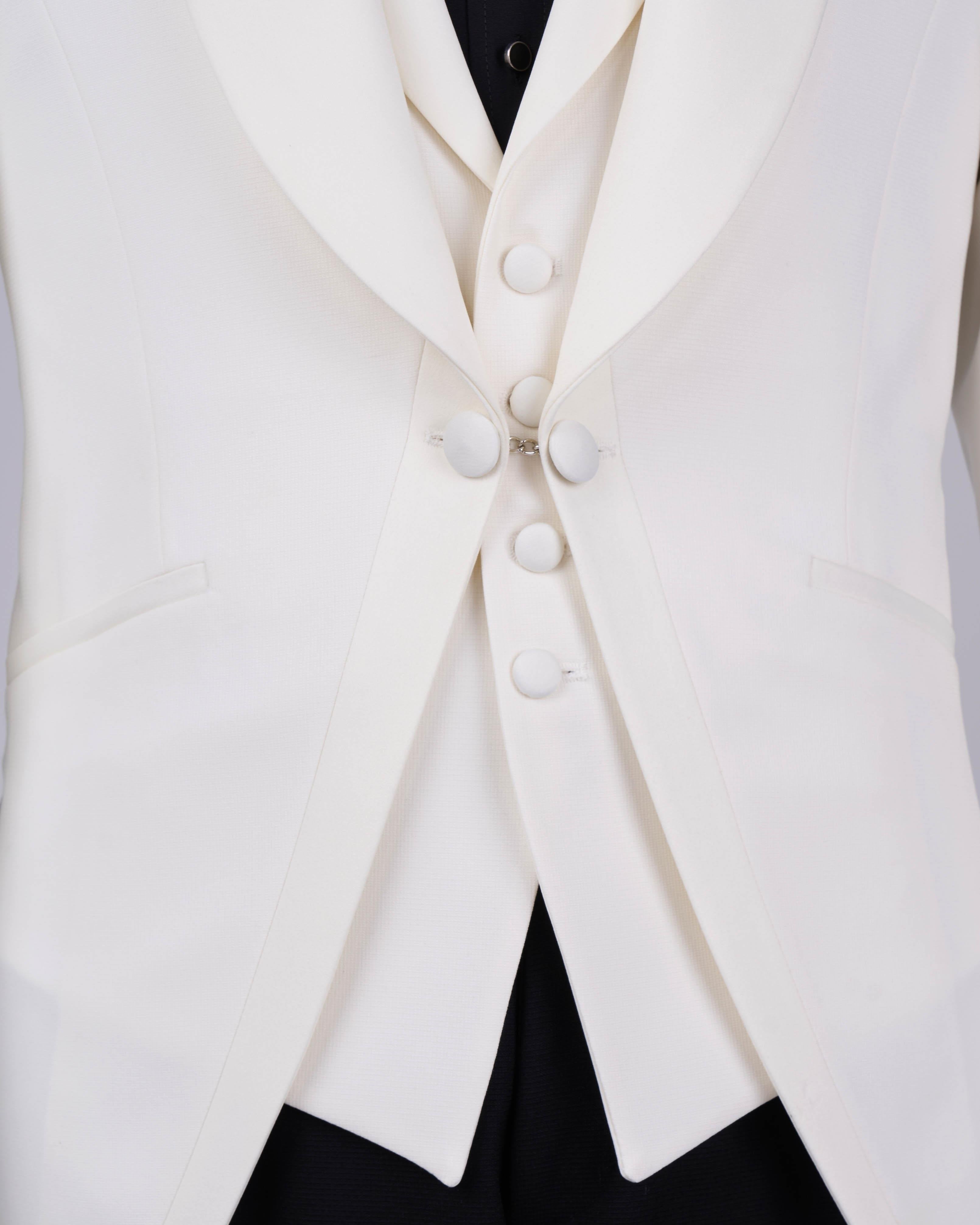 White Slim-Fit Tuxedo 3-Piece