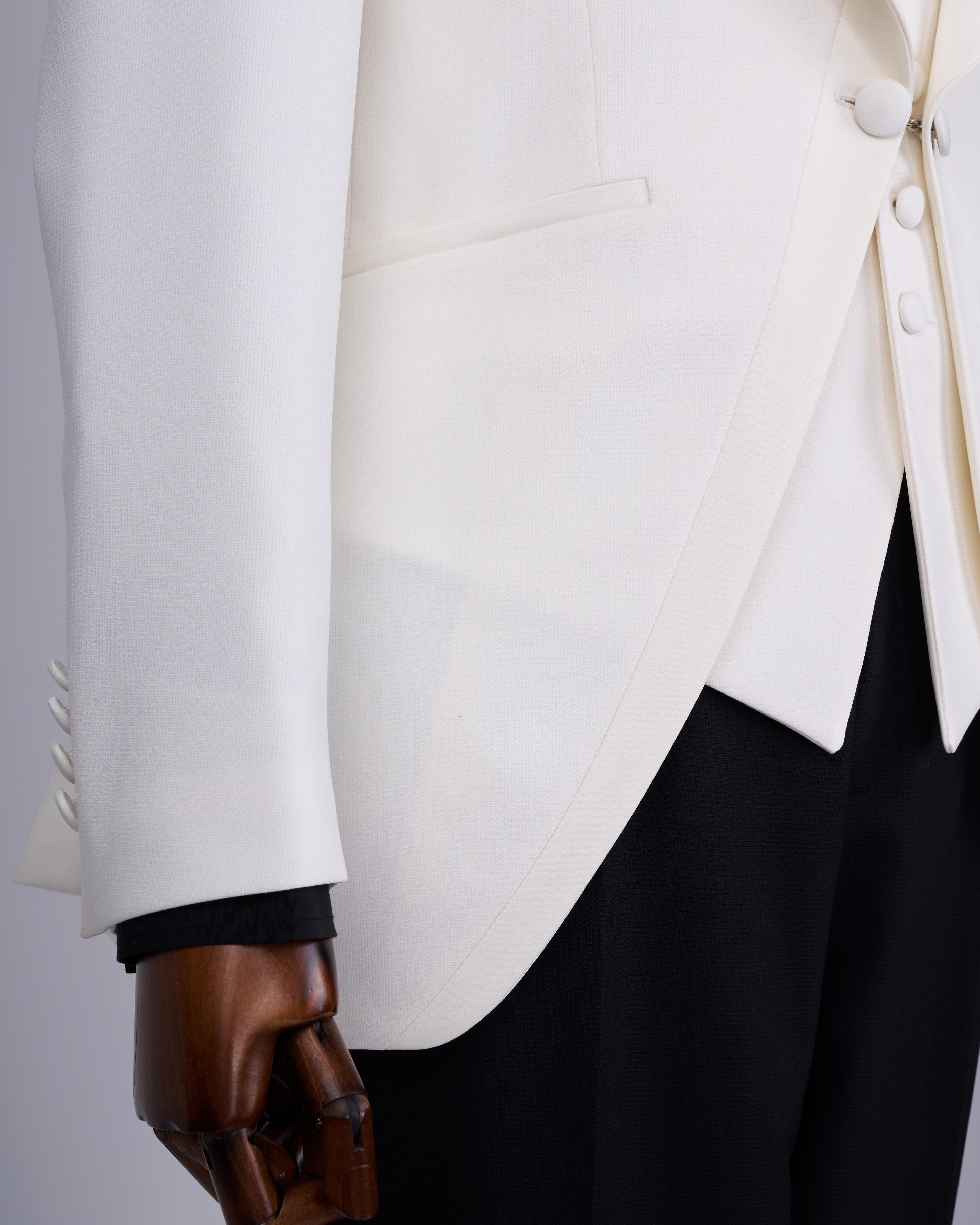 White Slim-Fit Tuxedo 3-Piece