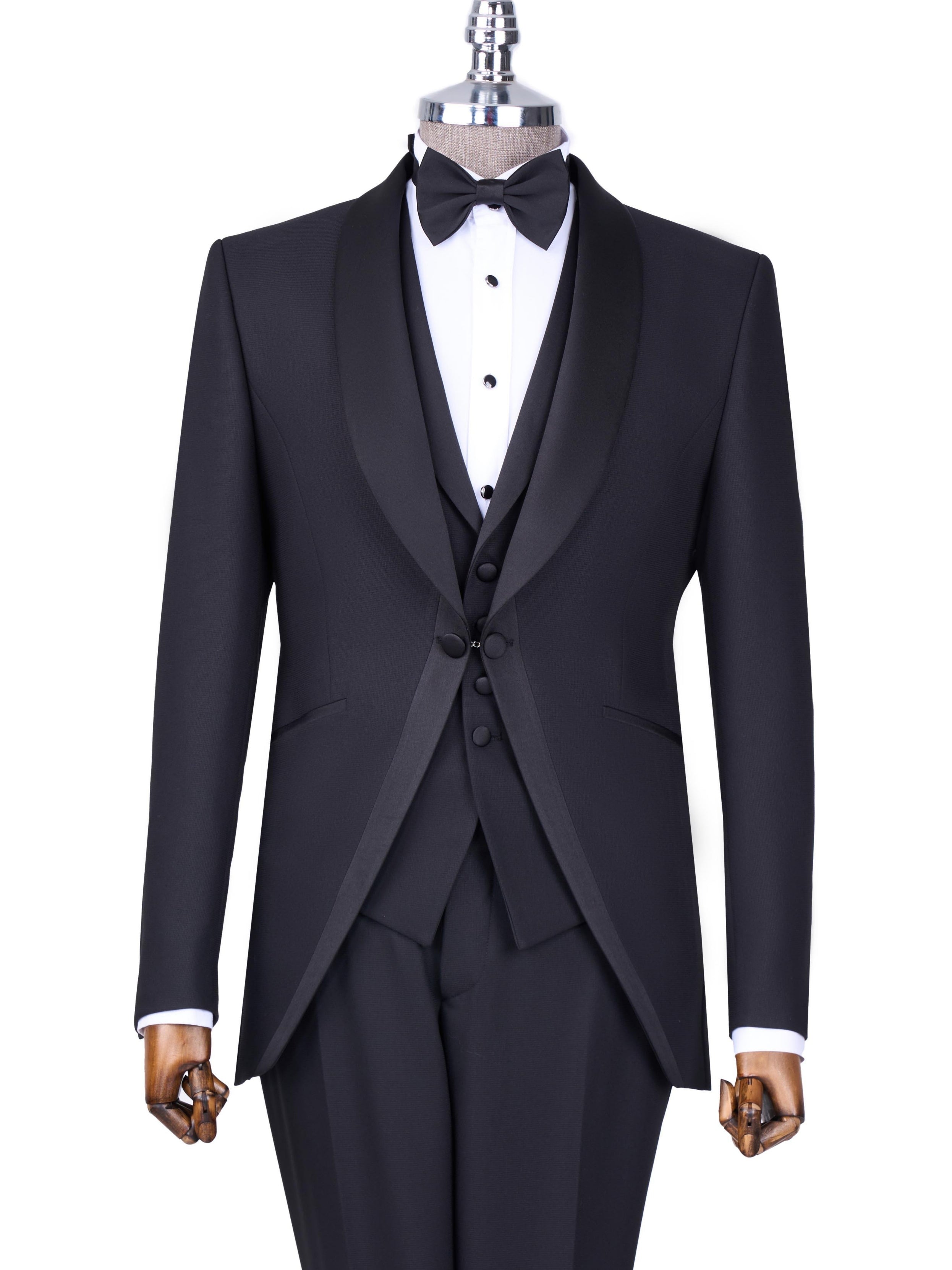 Black Slim-Fit Tuxedo 3-Piece