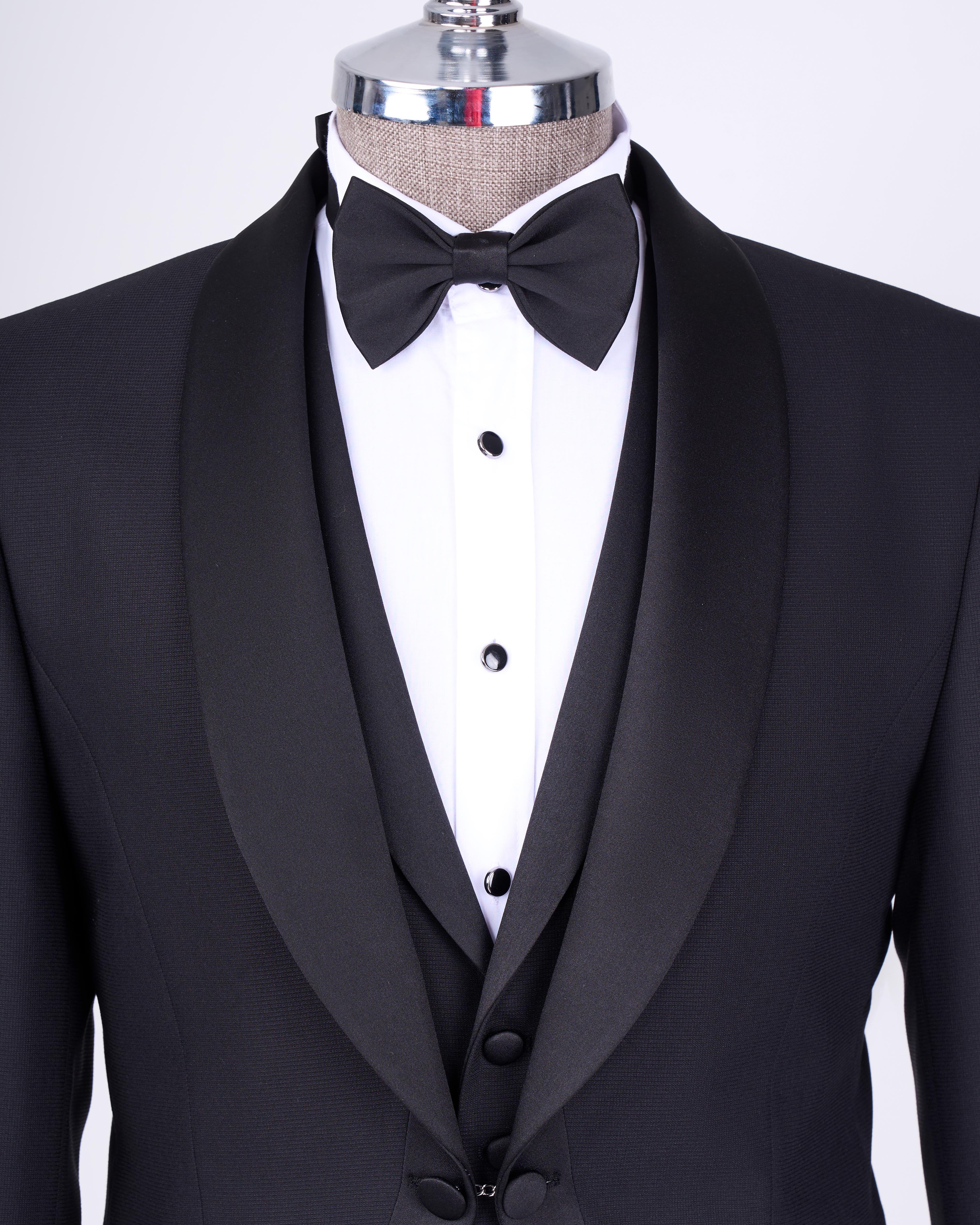 Black Slim-Fit Tuxedo 3-Piece