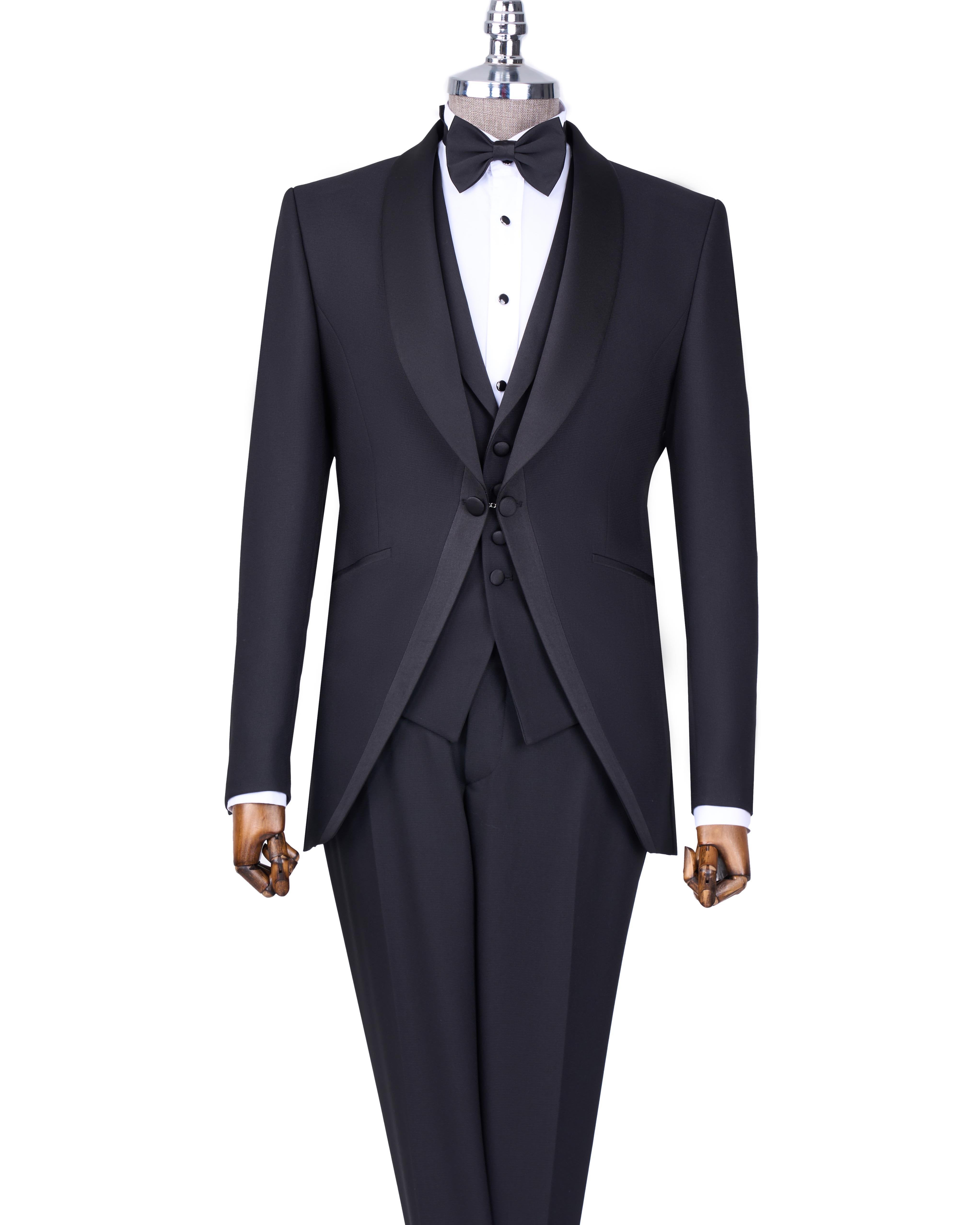 Black Slim-Fit Tuxedo 3-Piece