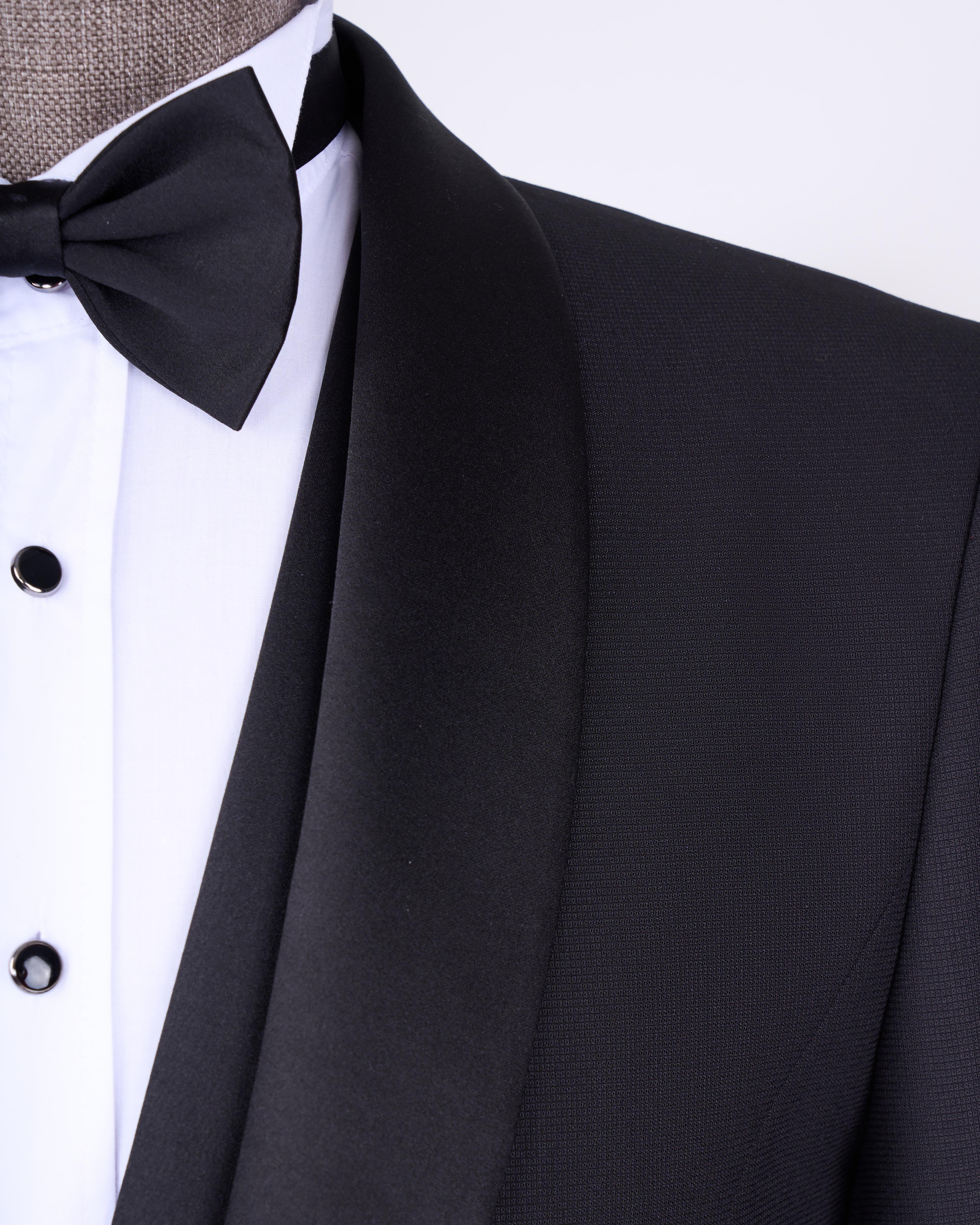 Black Slim-Fit Tuxedo 3-Piece