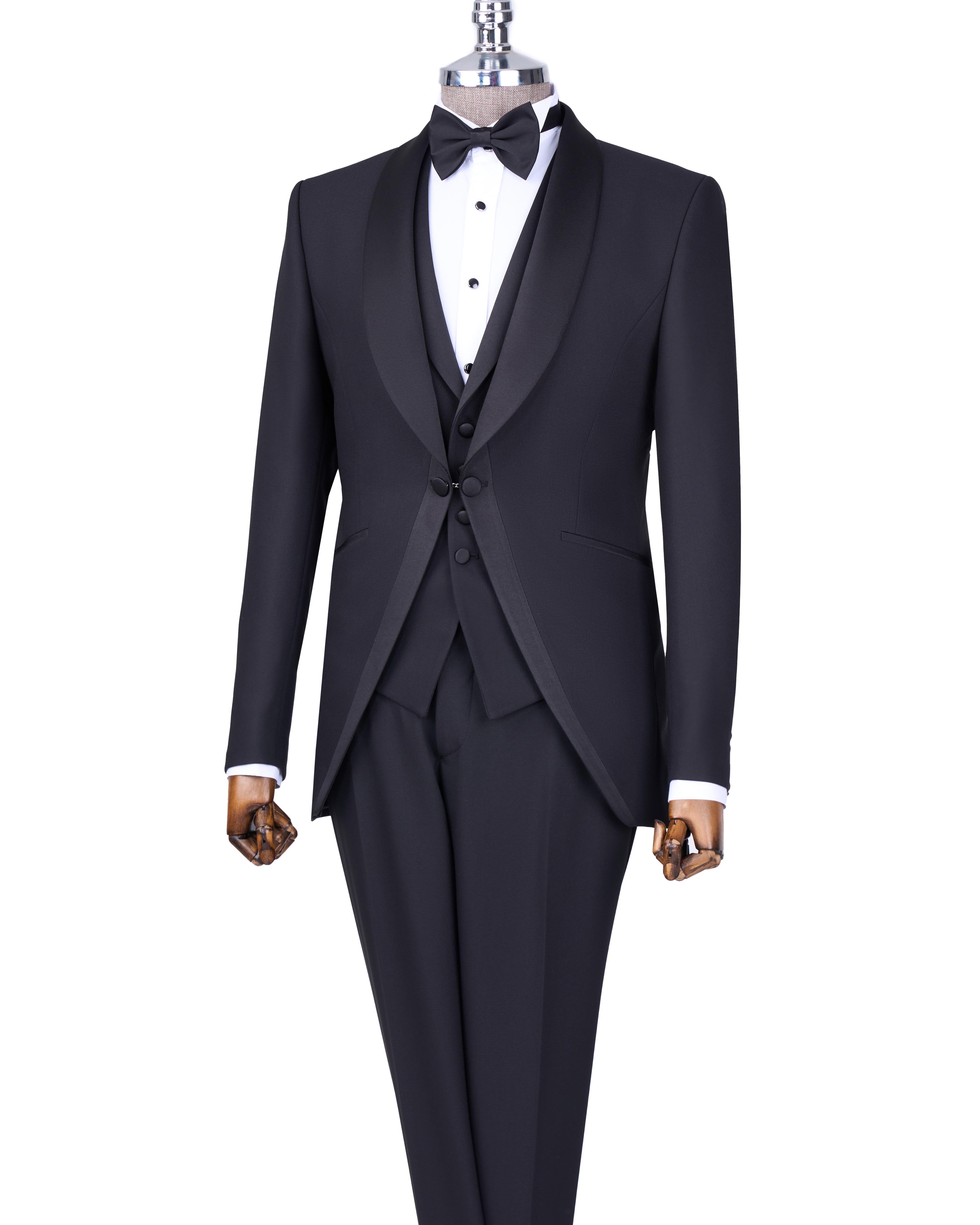 Black Slim-Fit Tuxedo 3-Piece